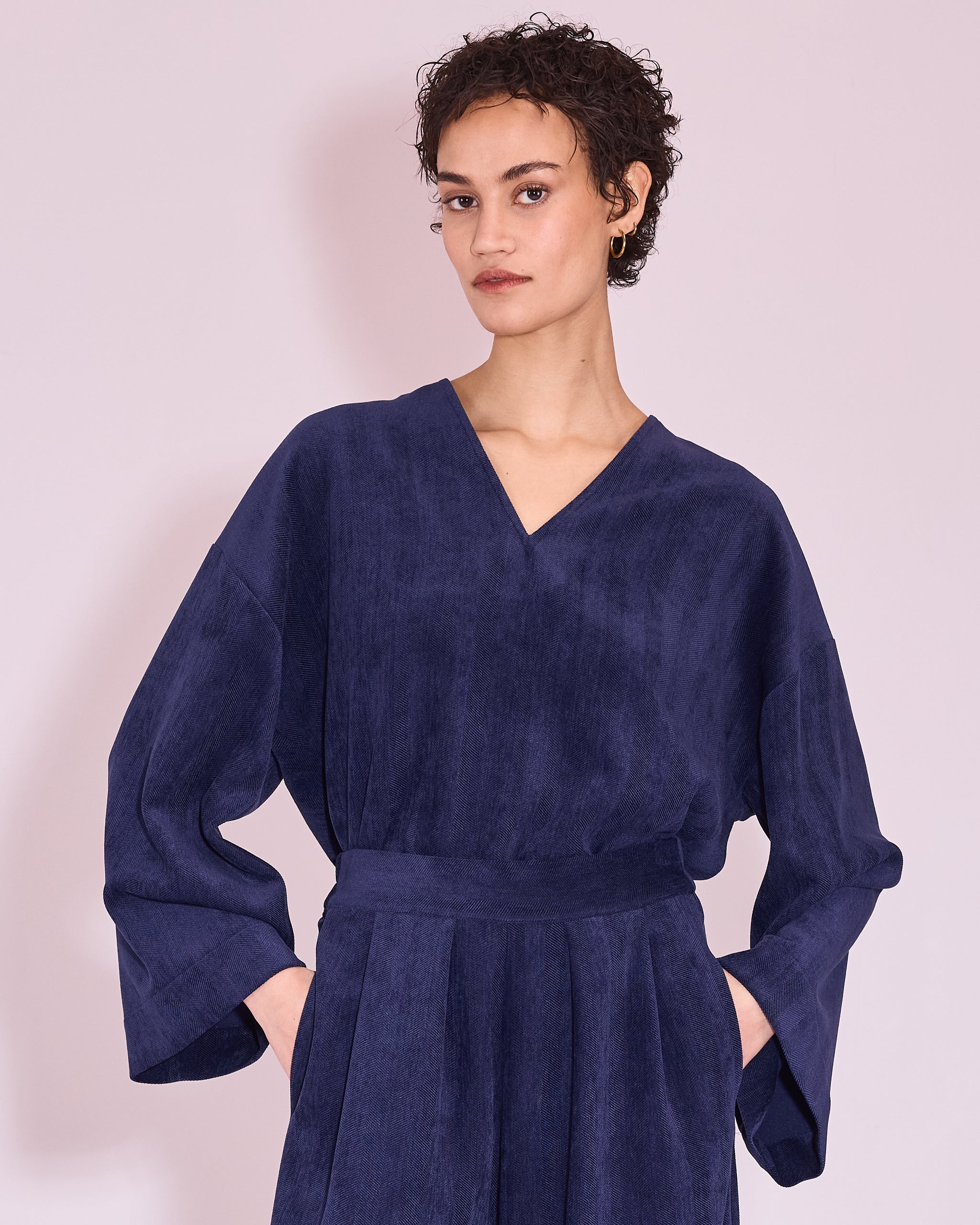 Gerda pull en cobalt foncé 