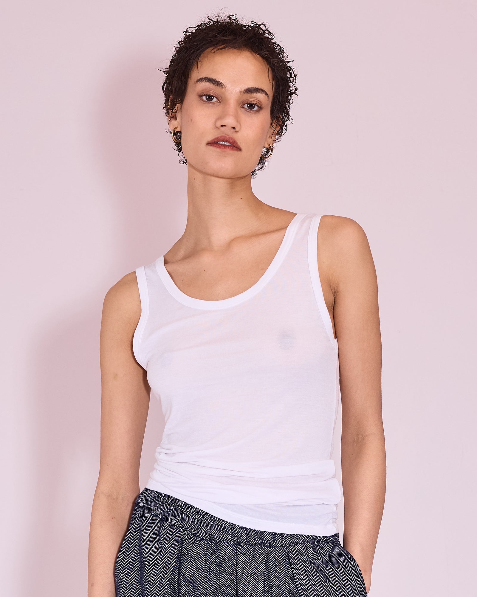 Huma white tank top