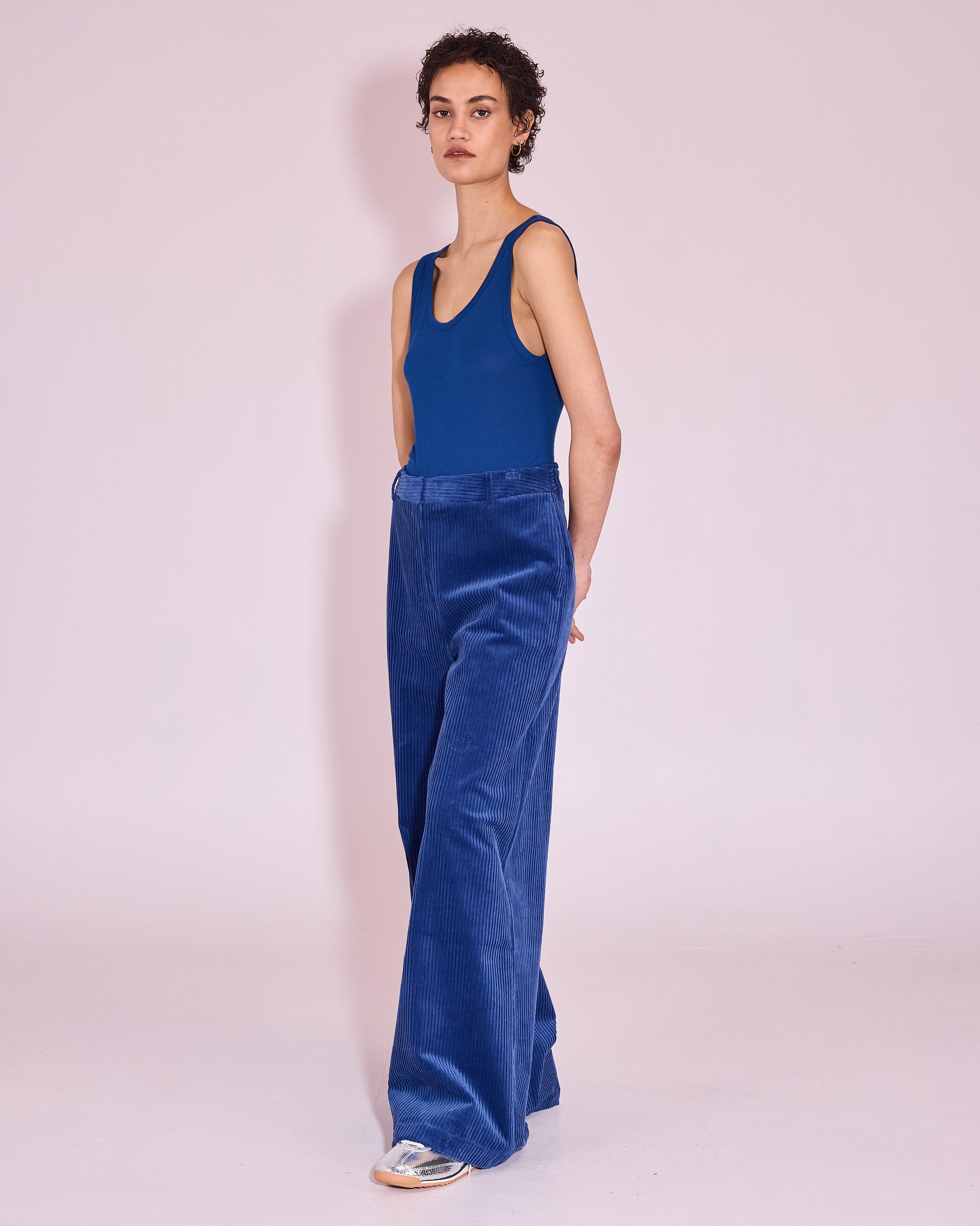 Huma top in blue quartz