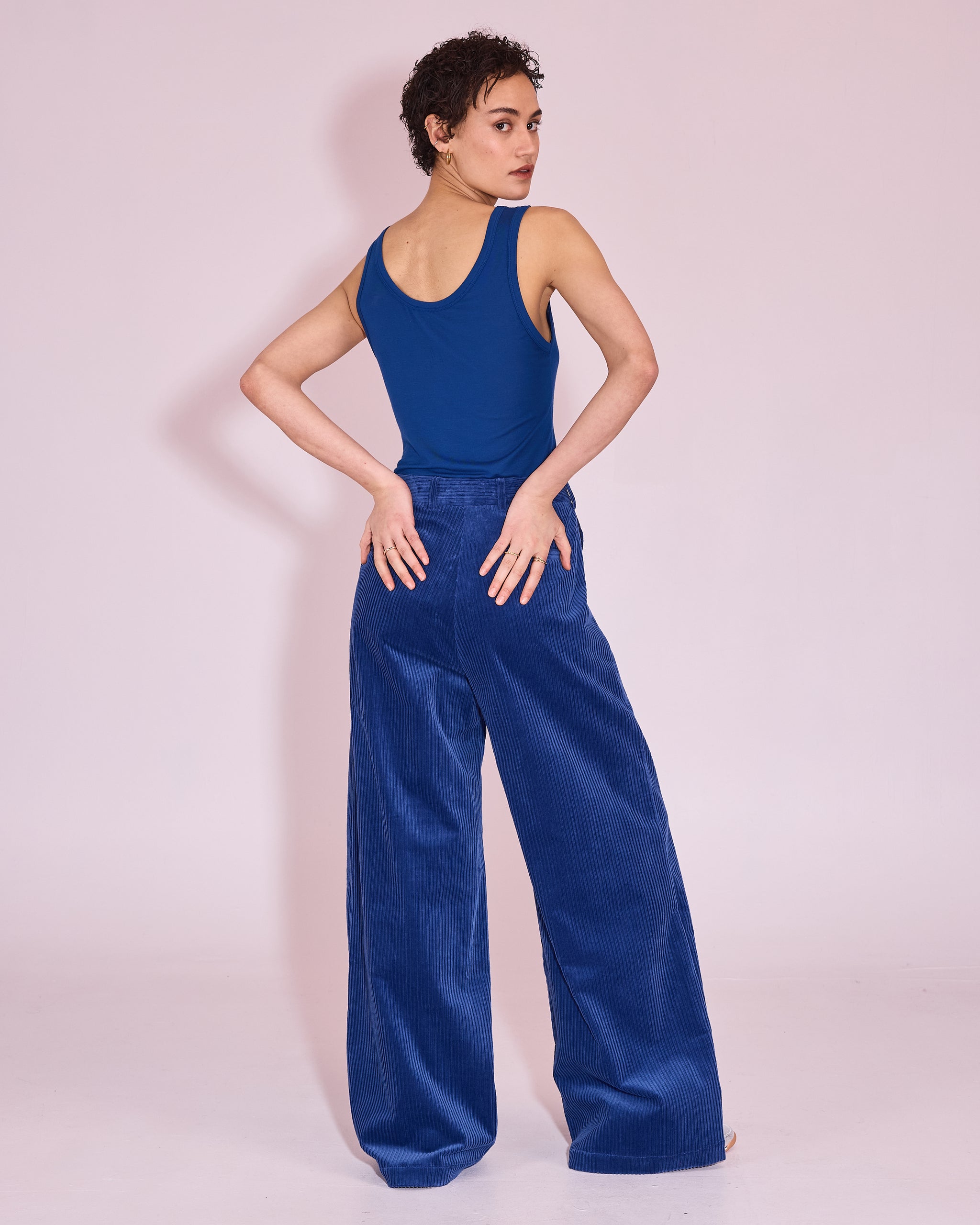 Huma top in blue quartz