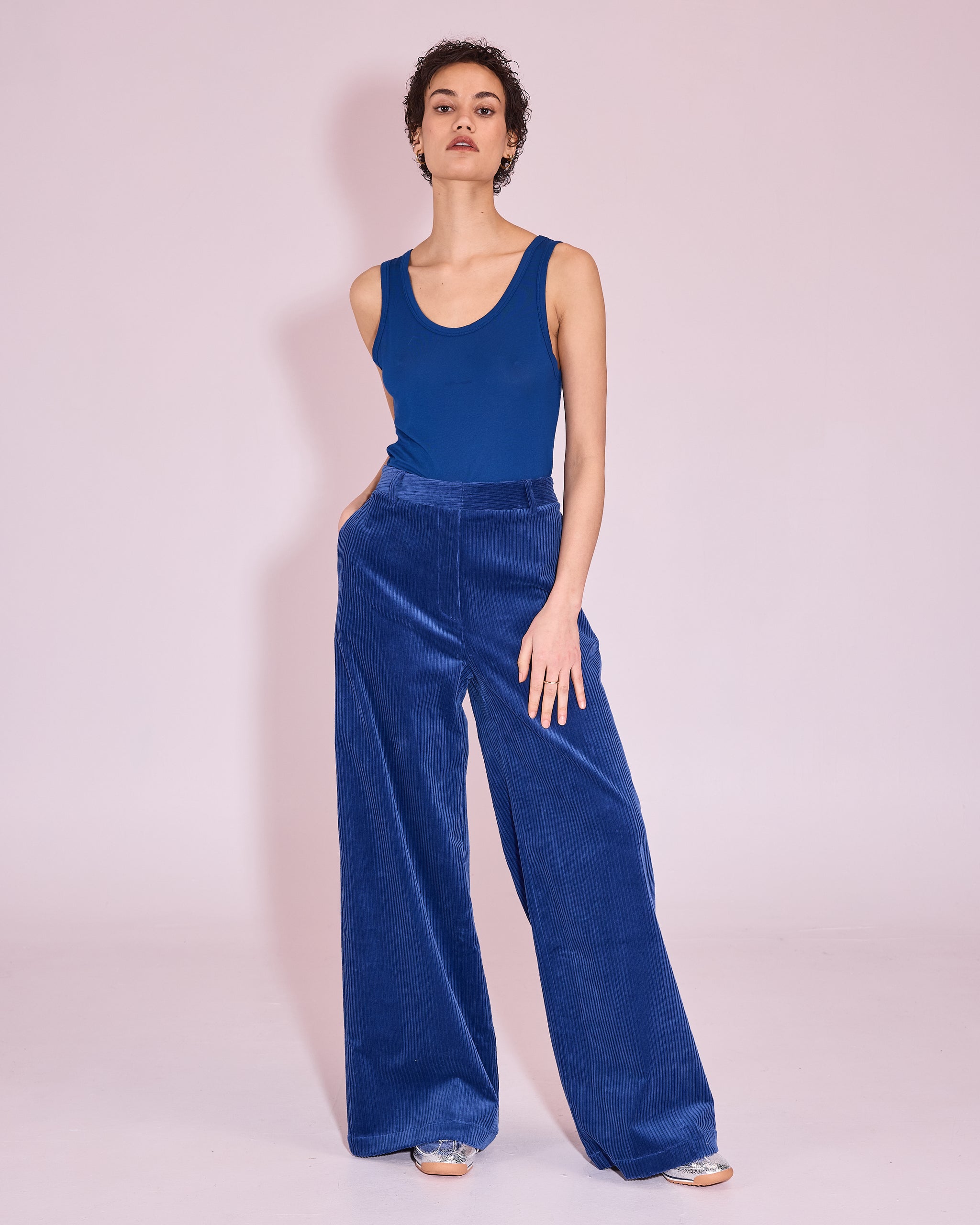 Huma top in blue quartz
