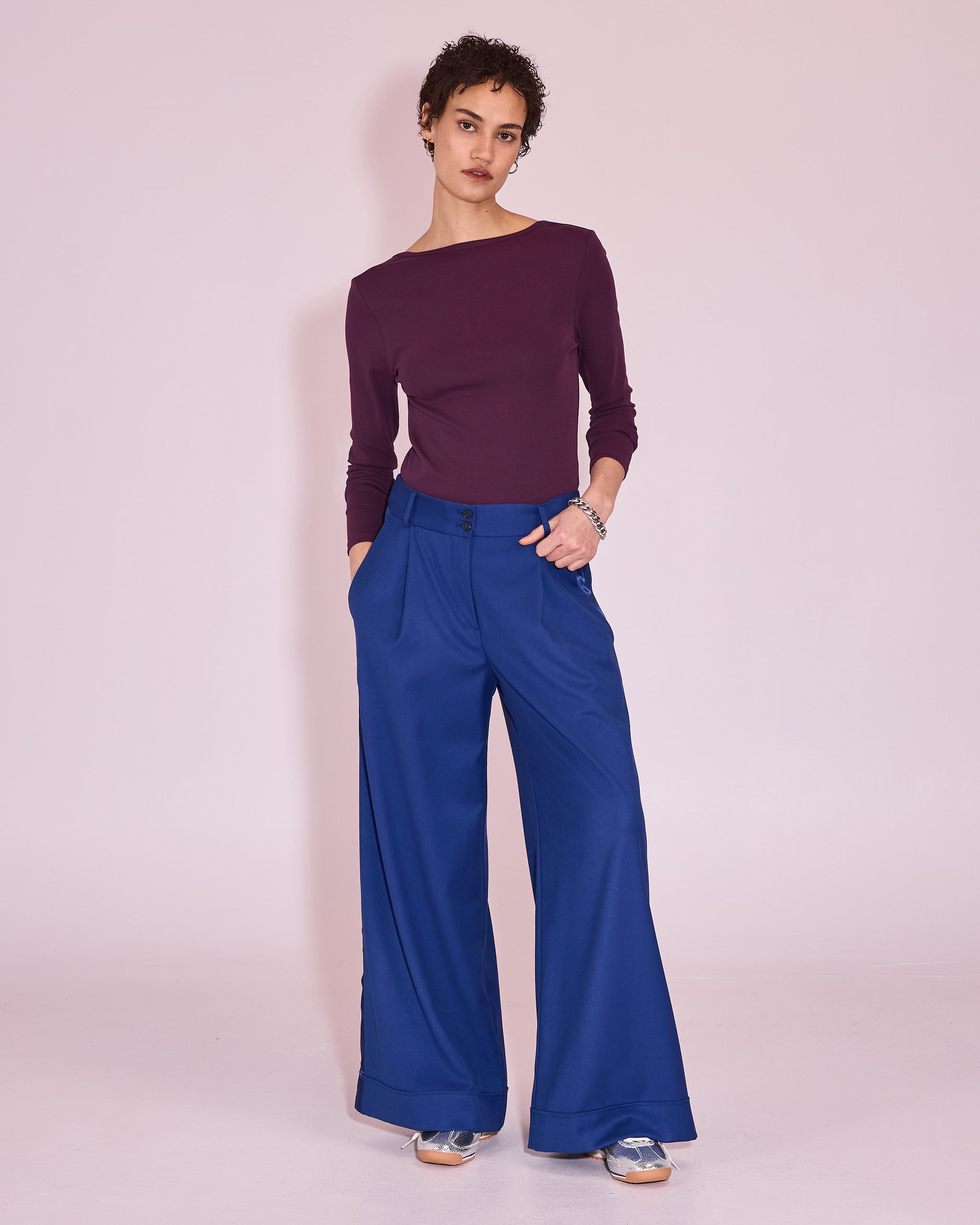 Josette T-shirt in plum
