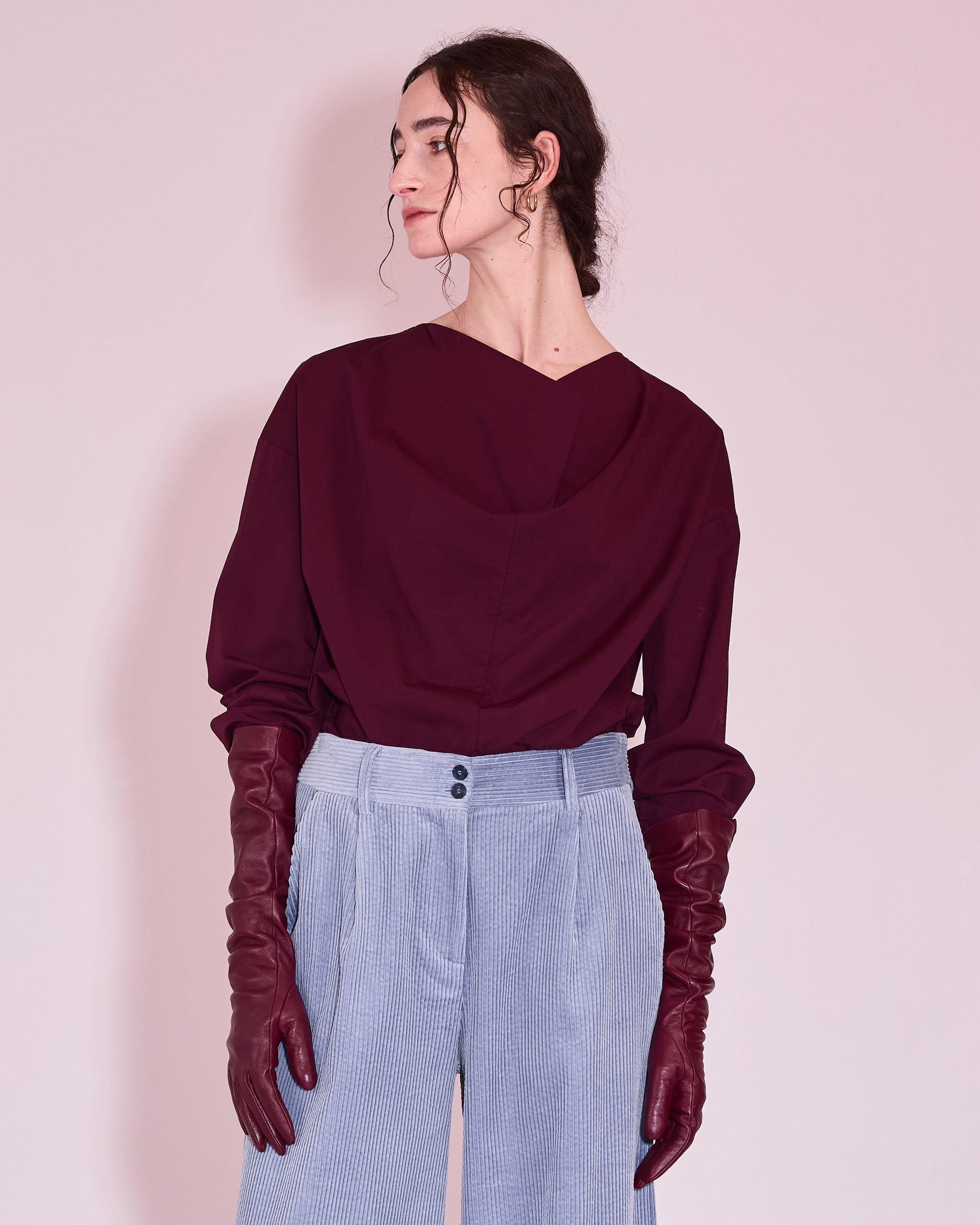 Jeree blouse in plum