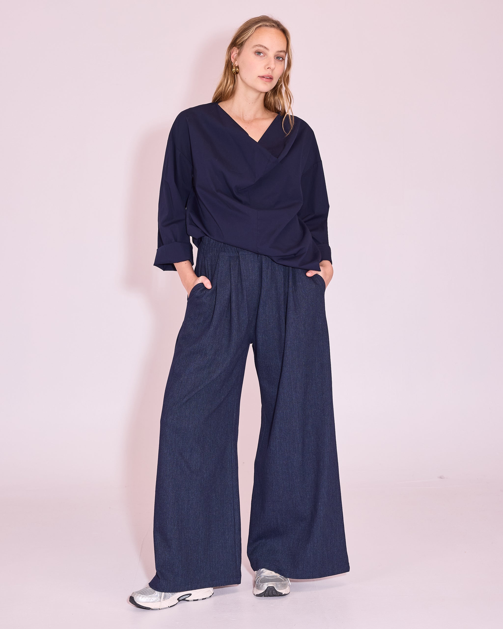 Jeree blouse in midnight blue