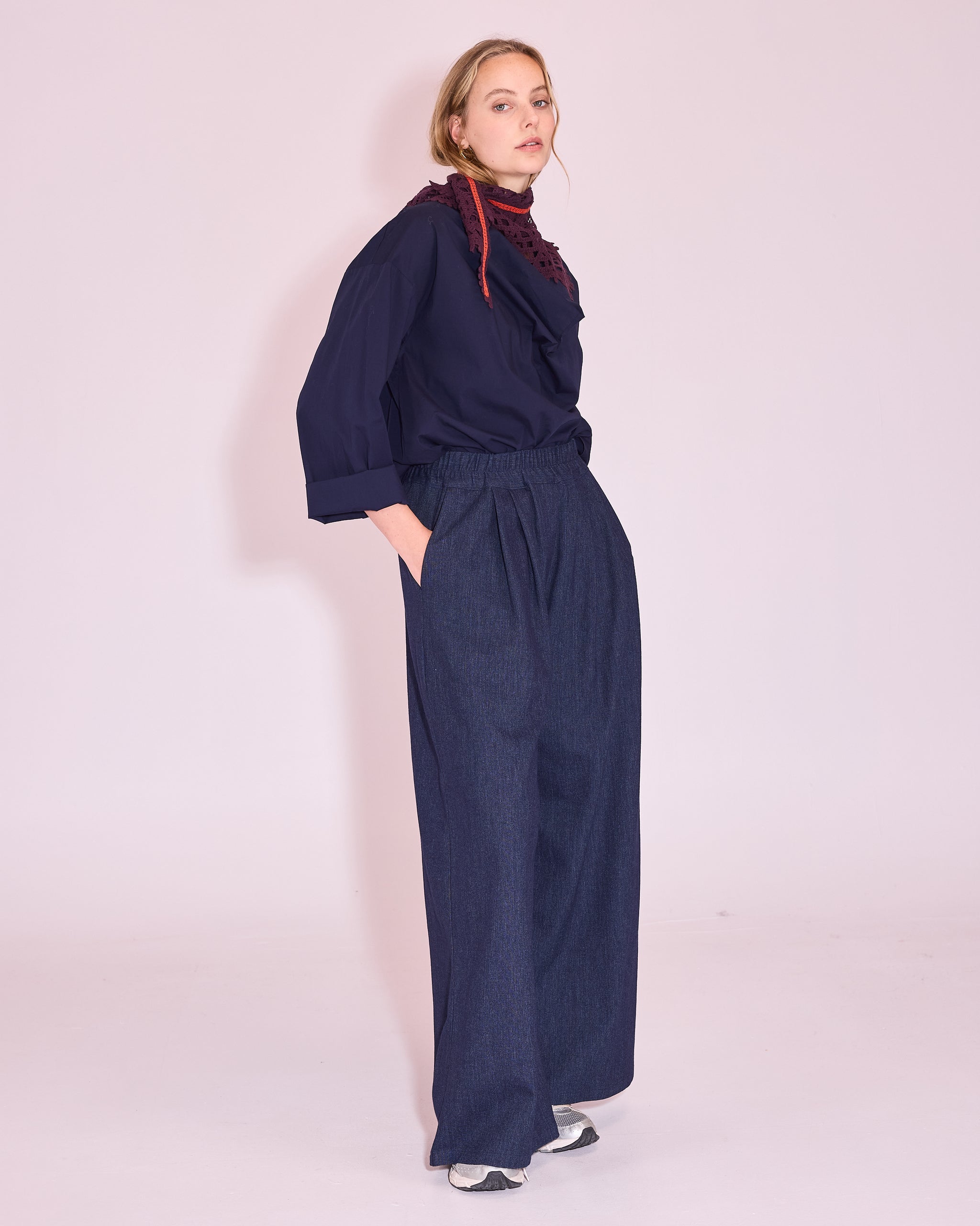 Jeree blouse in midnight blue