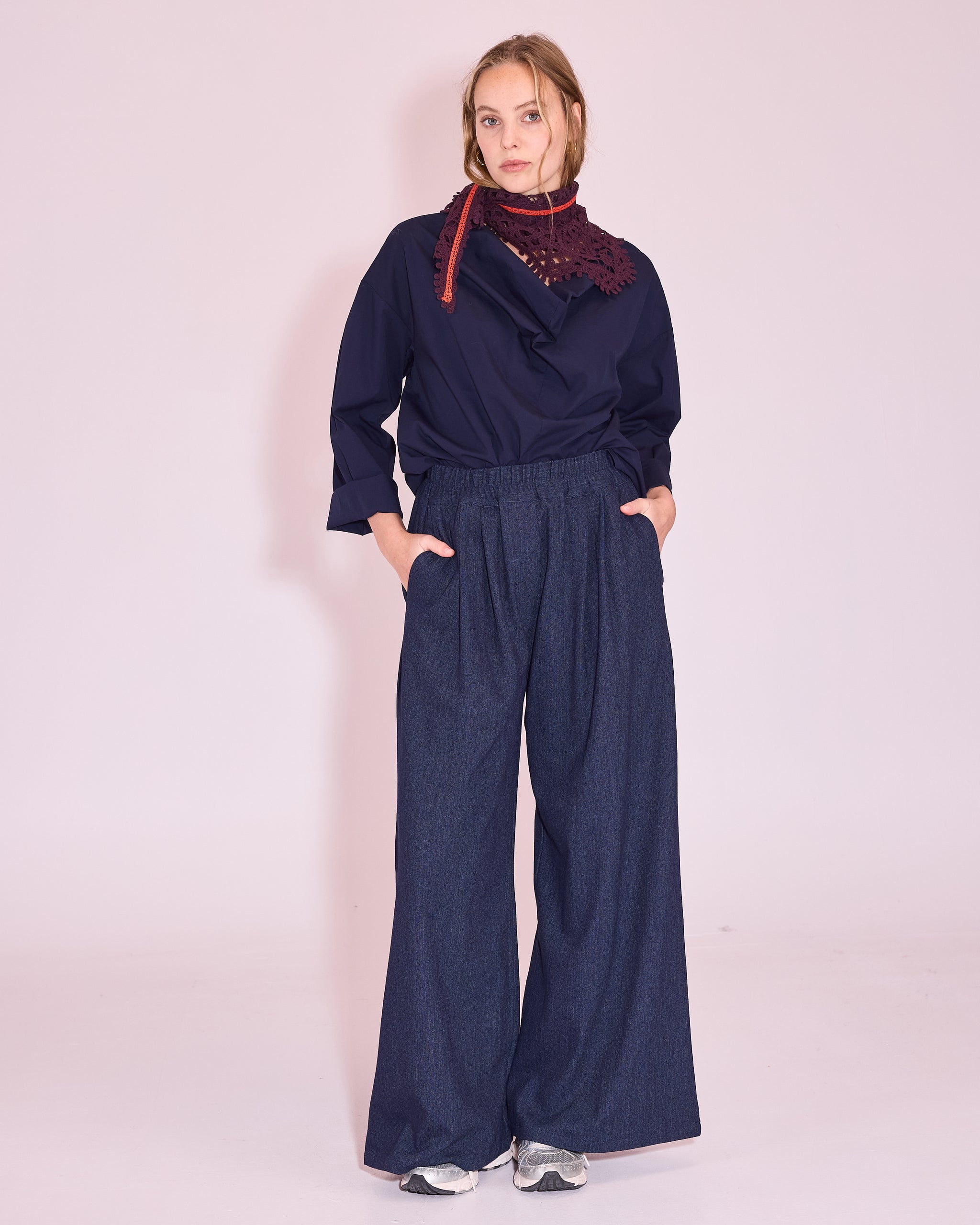 Jeree blouse in midnight blue