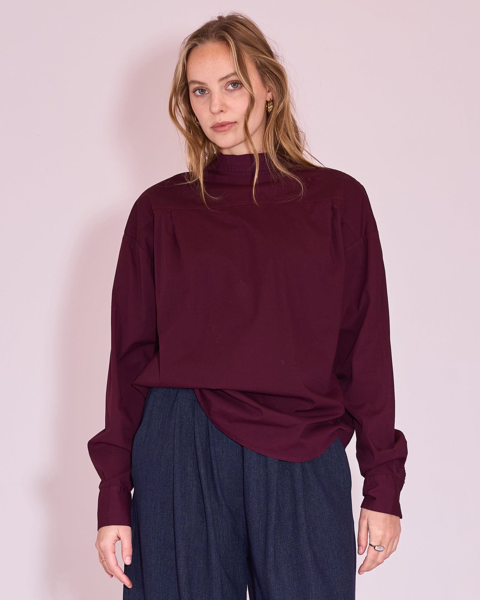 Joan shirt in plum