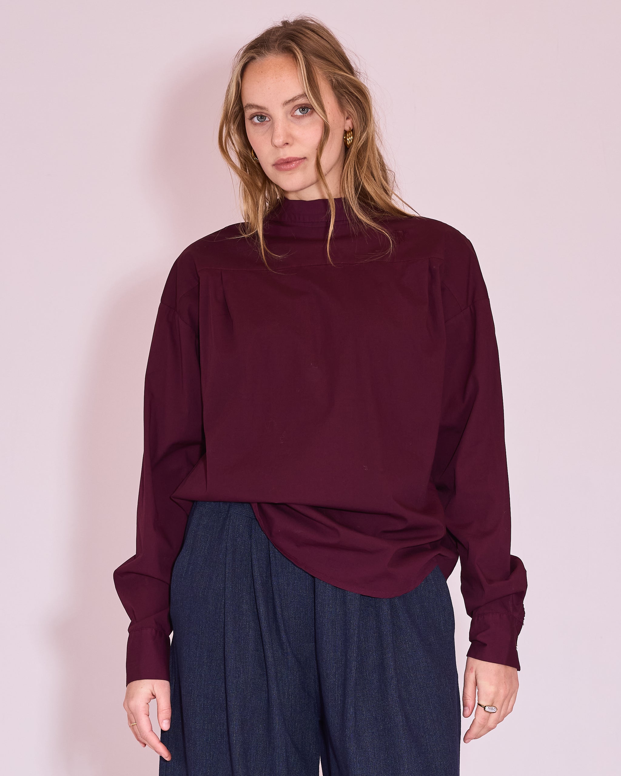 Joan shirt in plum