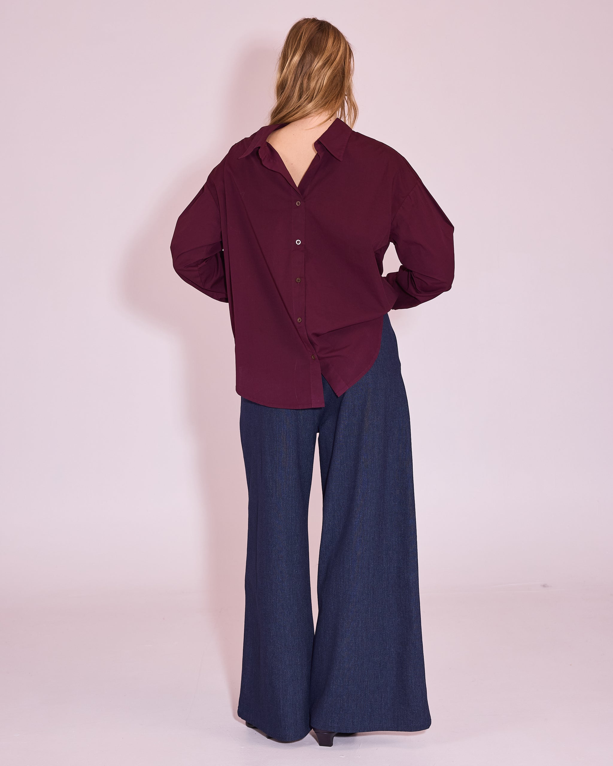Joan shirt in plum