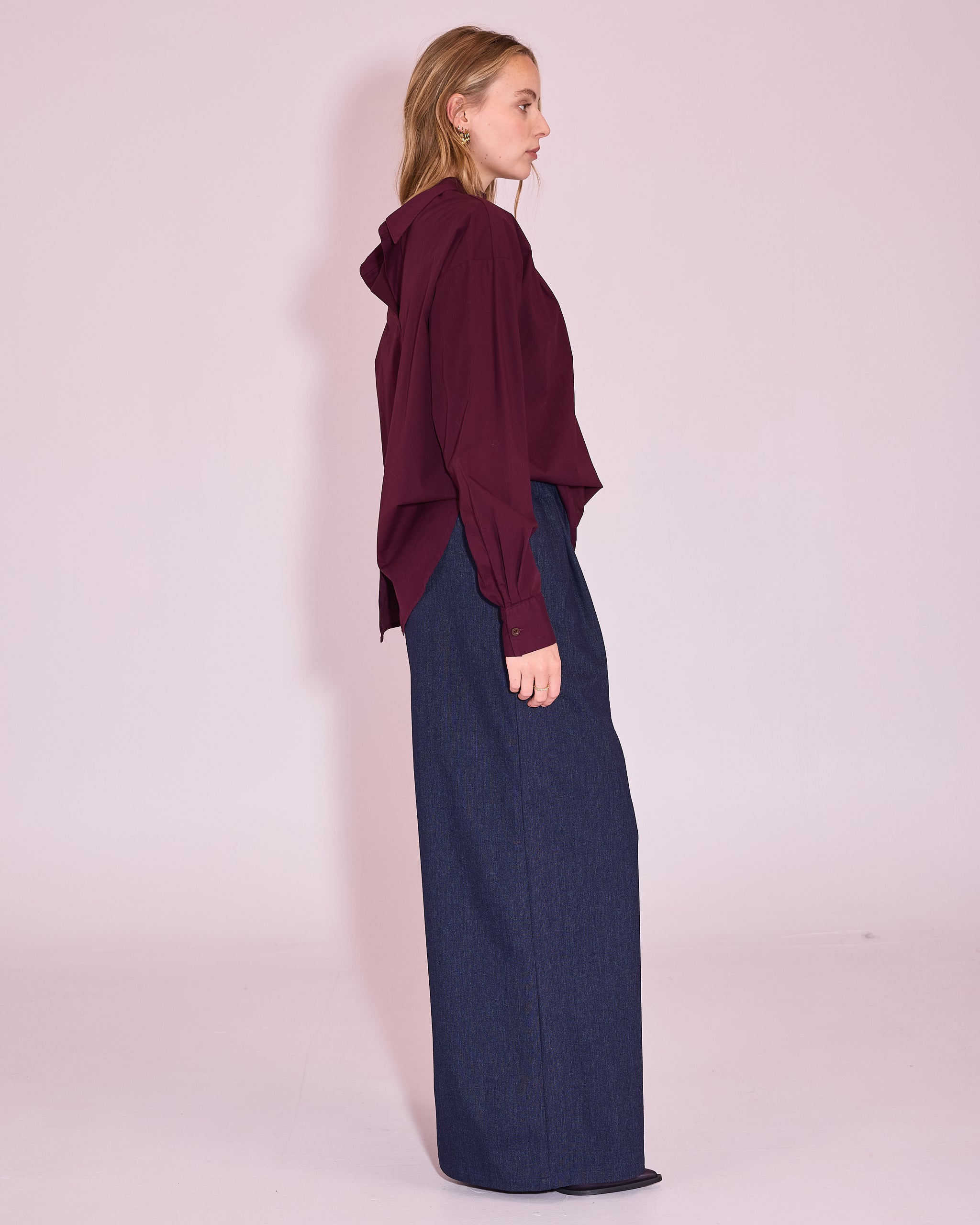 Joan shirt in plum