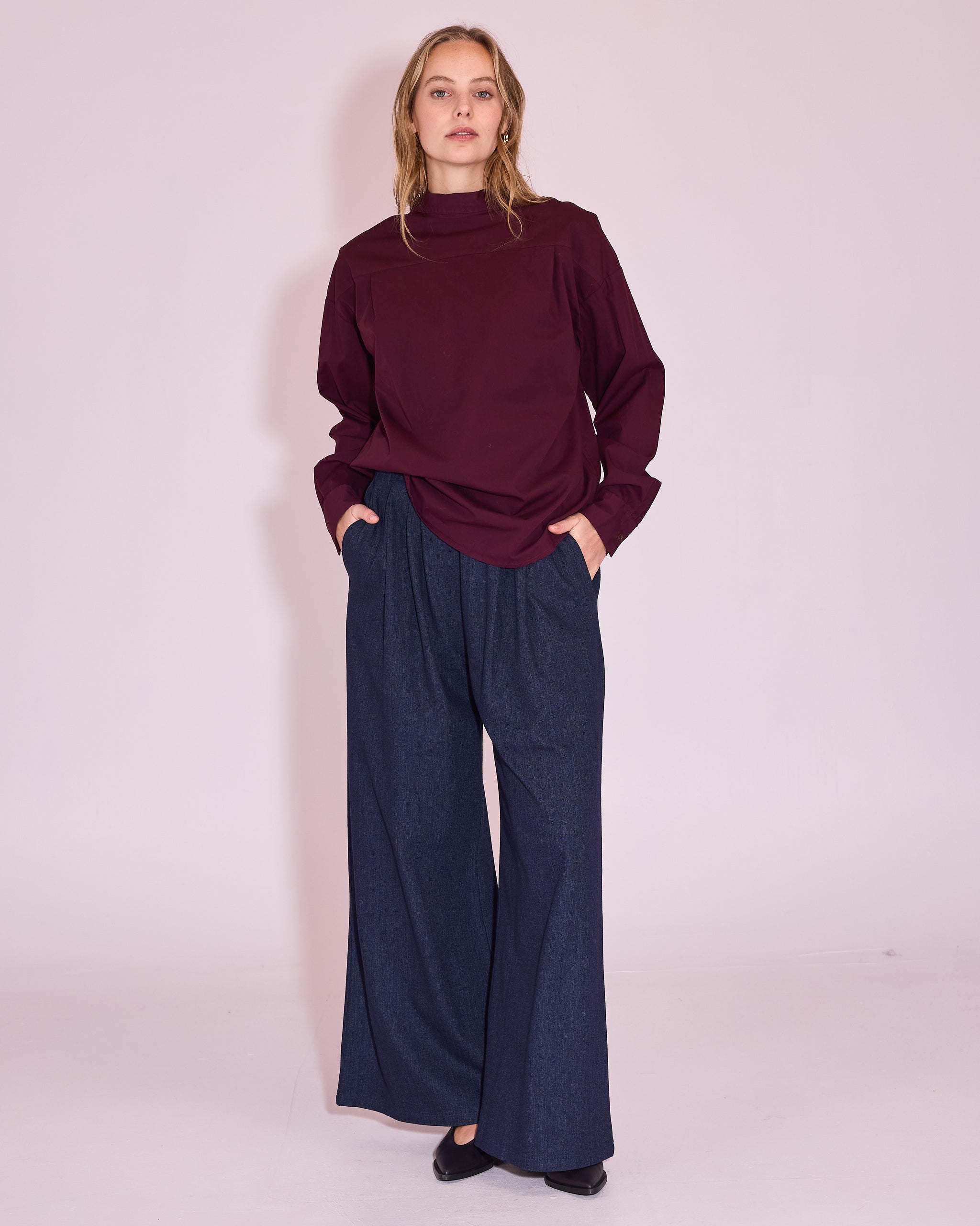 Joan shirt in plum