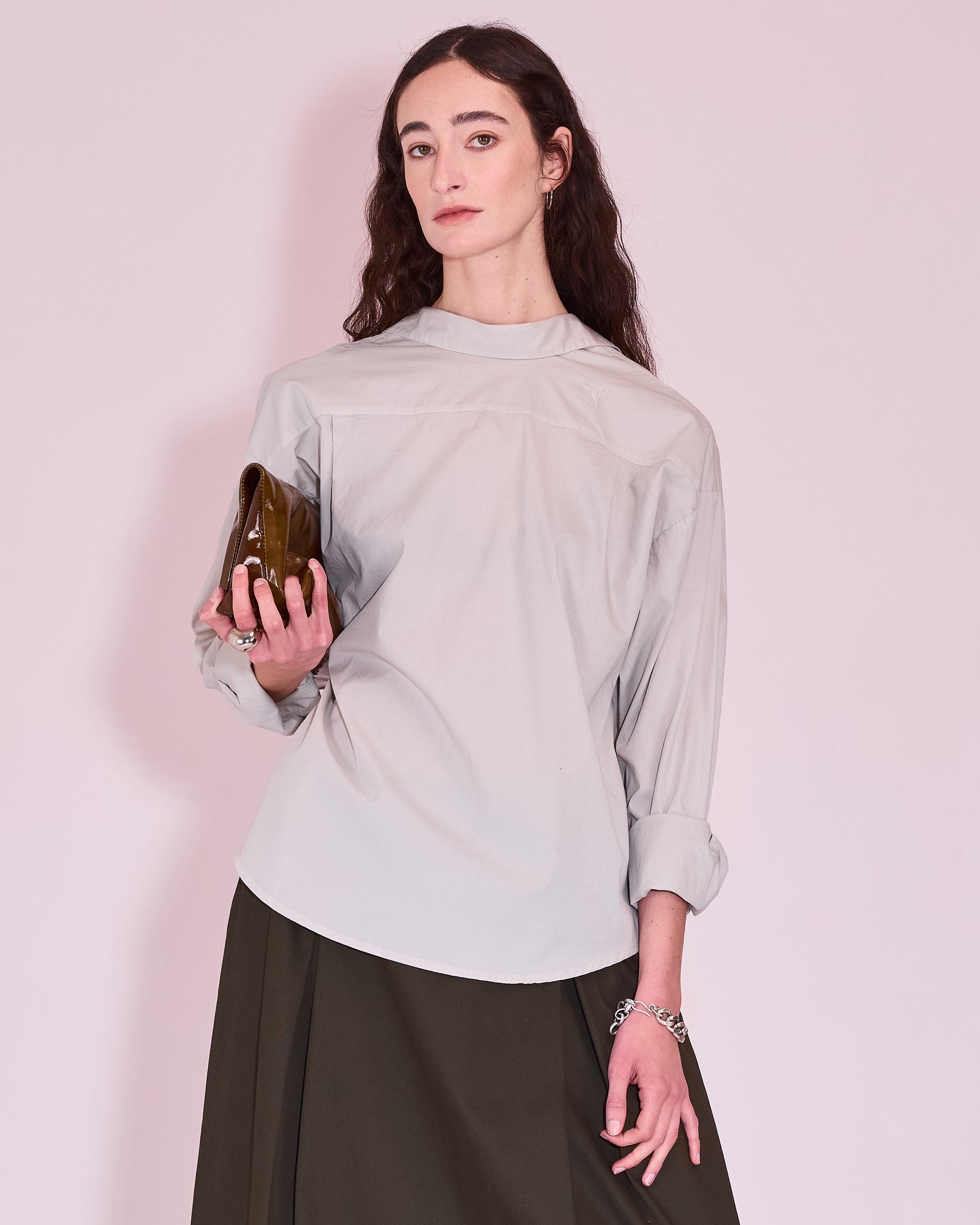 Joan shirt in ice grey