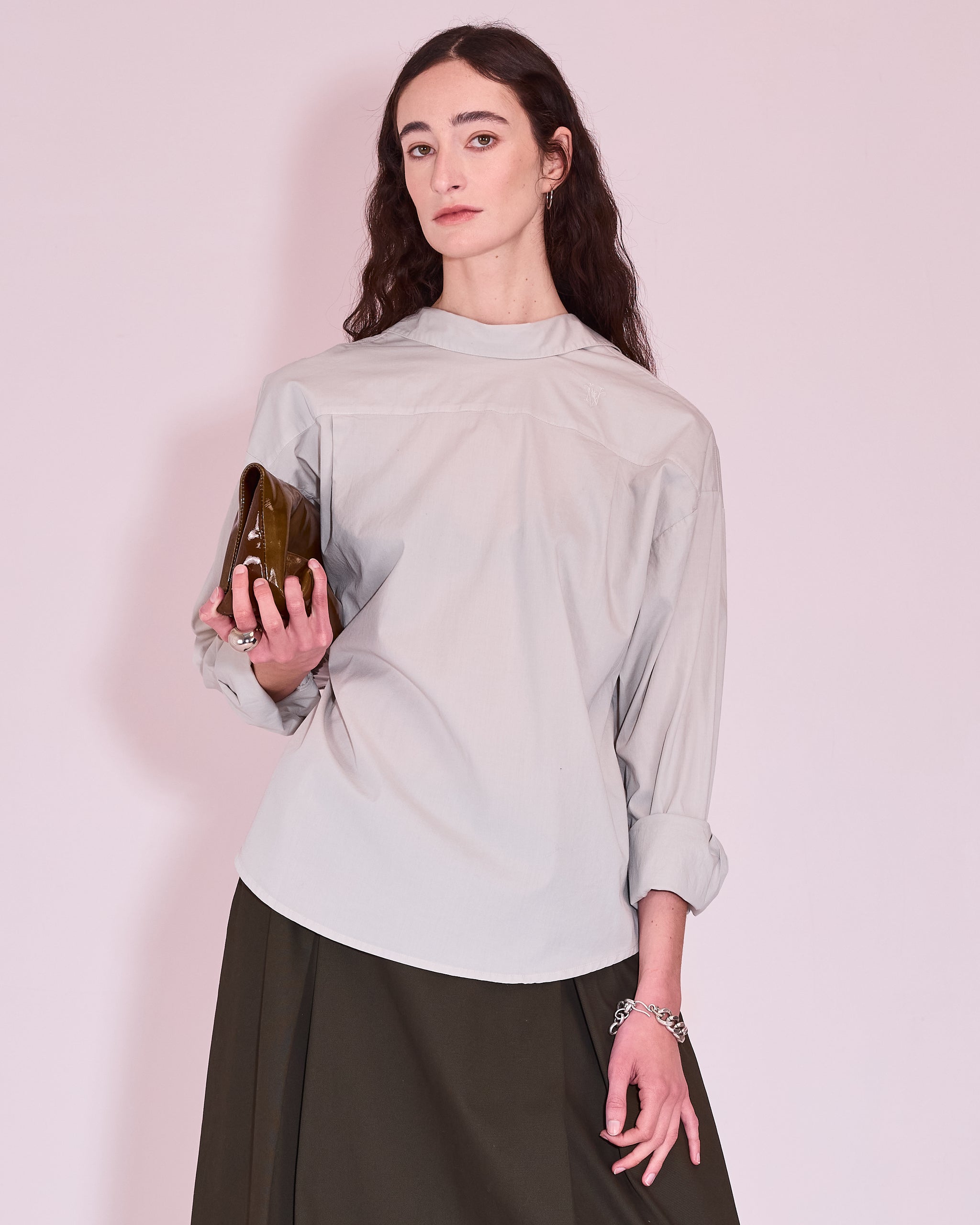 Joan shirt in ice grey