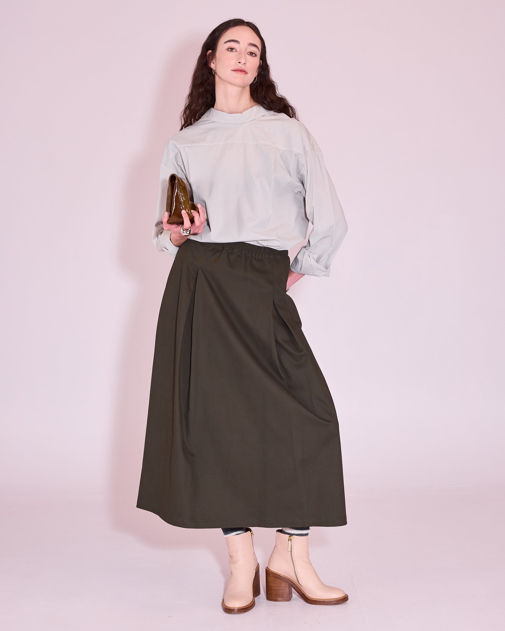 Joan shirt in ice grey