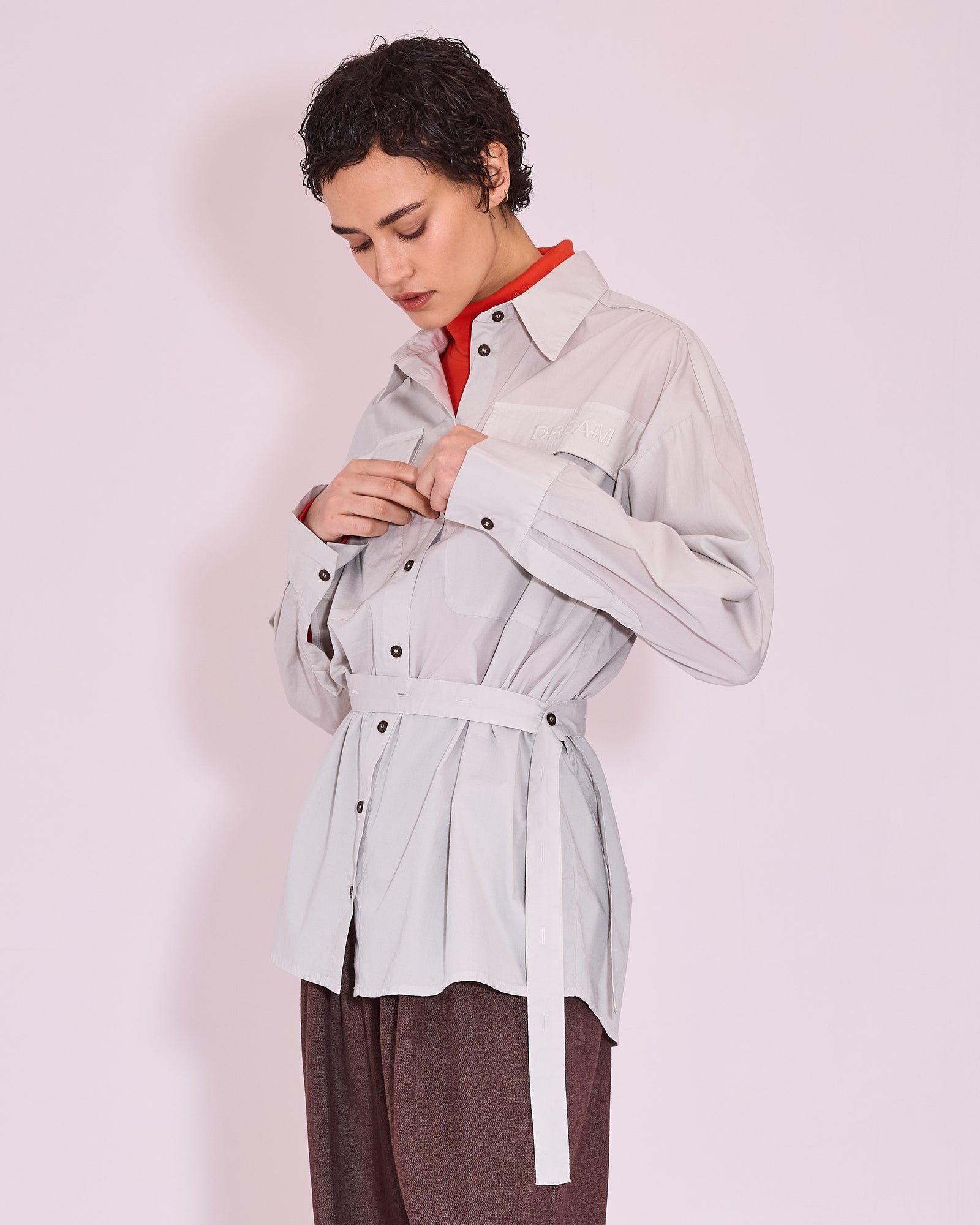 Jonelle hemd in ice grey