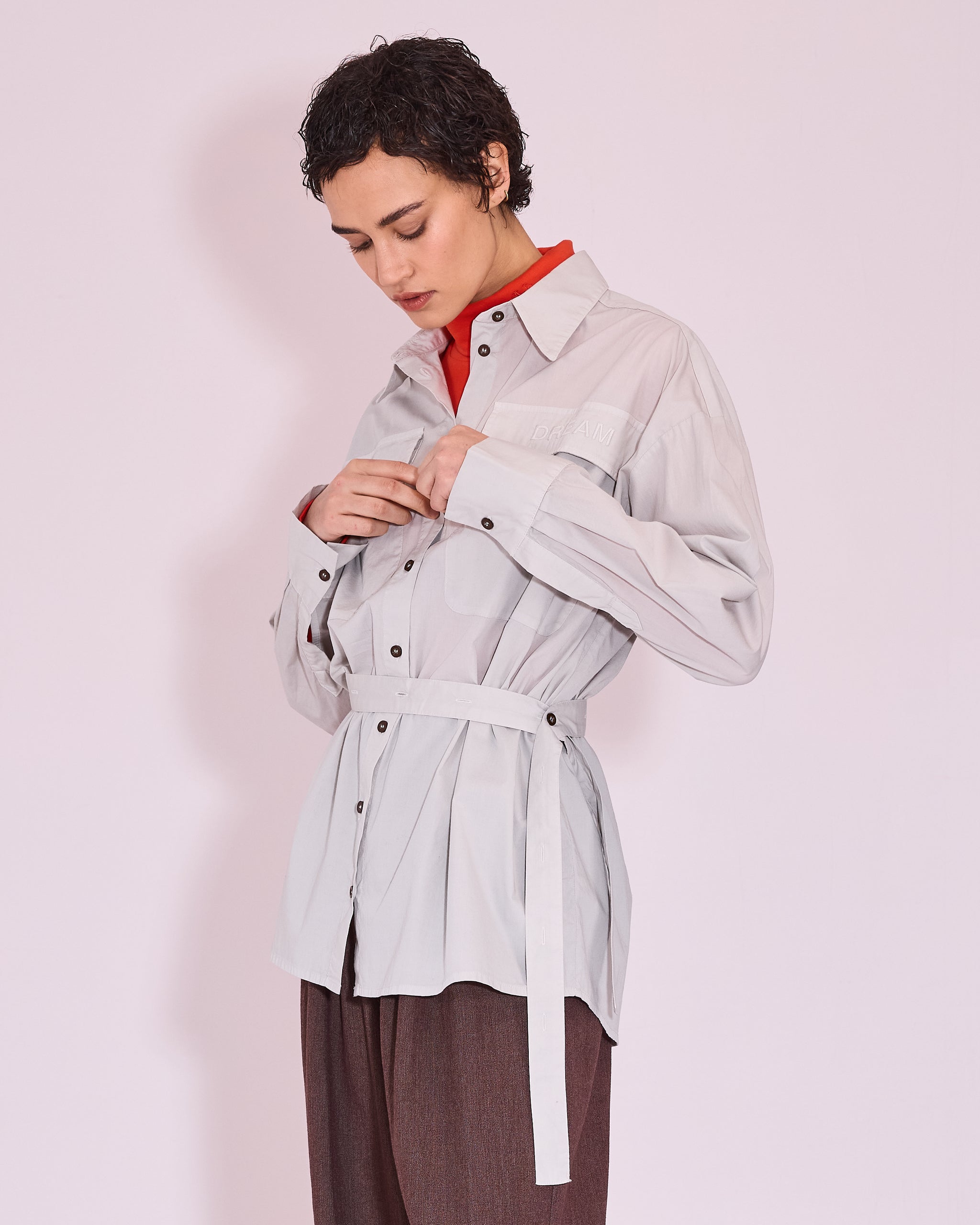 Jonelle hemd in ice grey