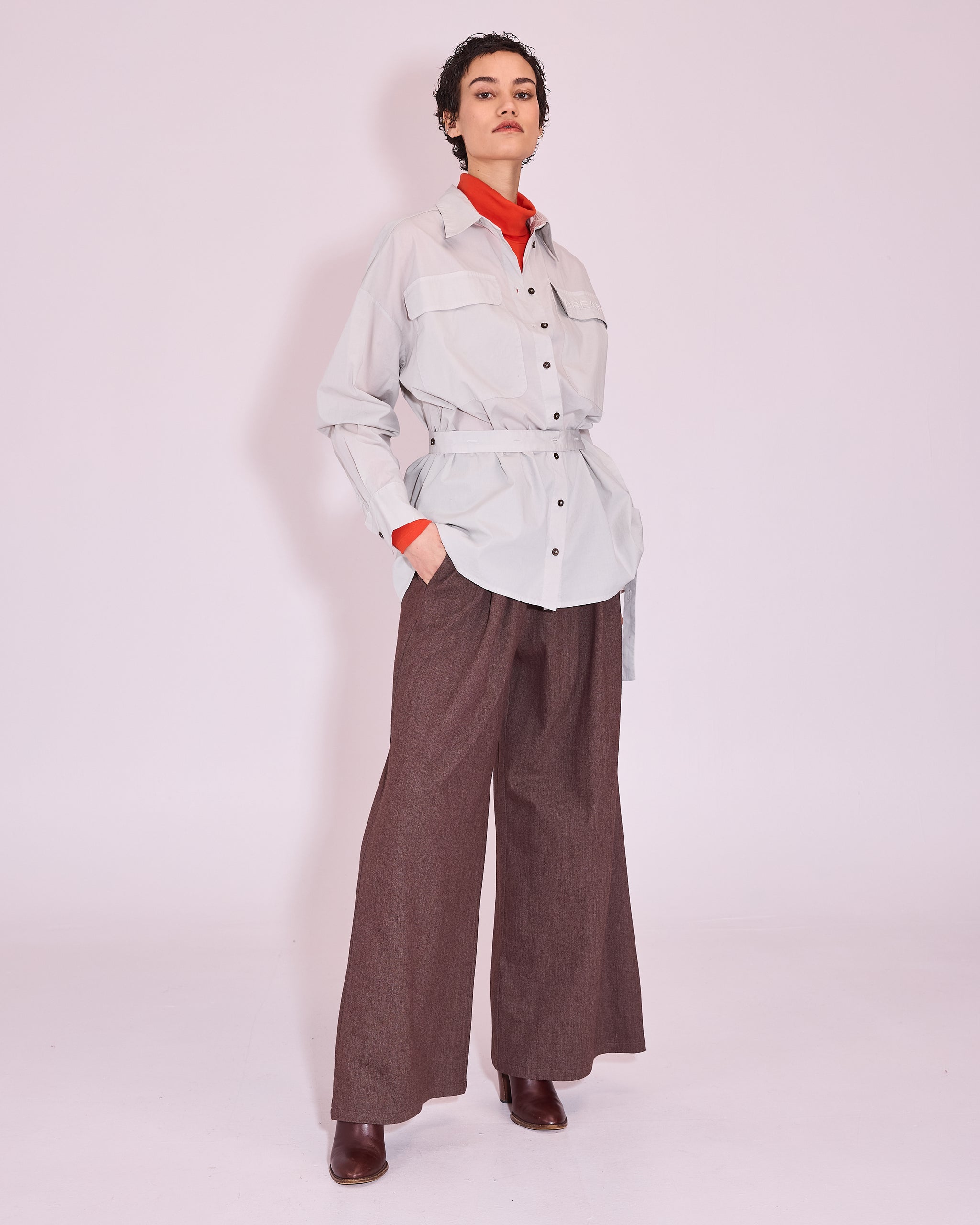 Jonelle hemd in ice grey