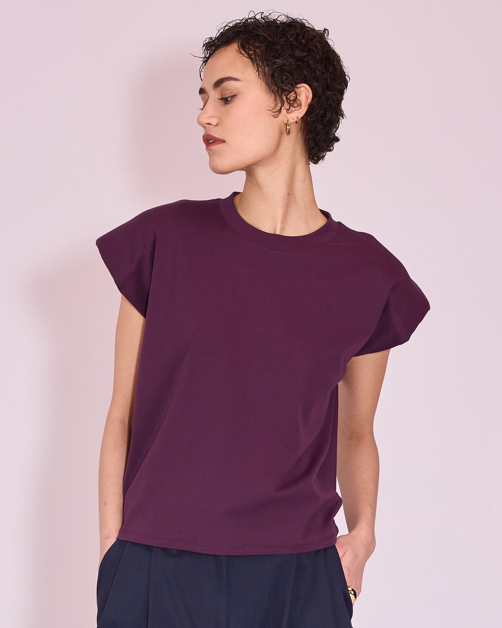Jemma T-shirt in plum