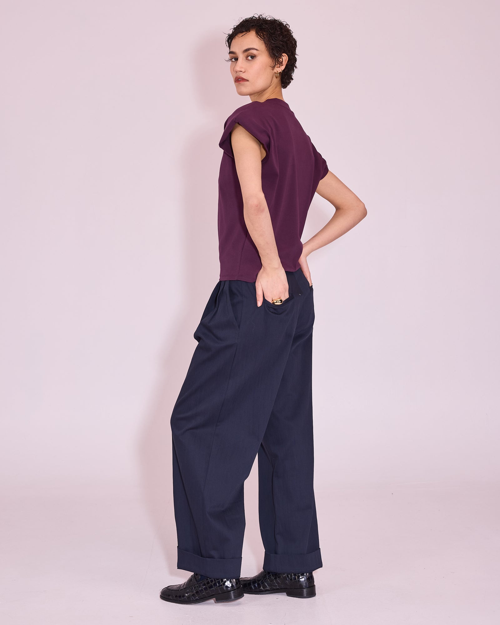Jemma T-shirt in plum