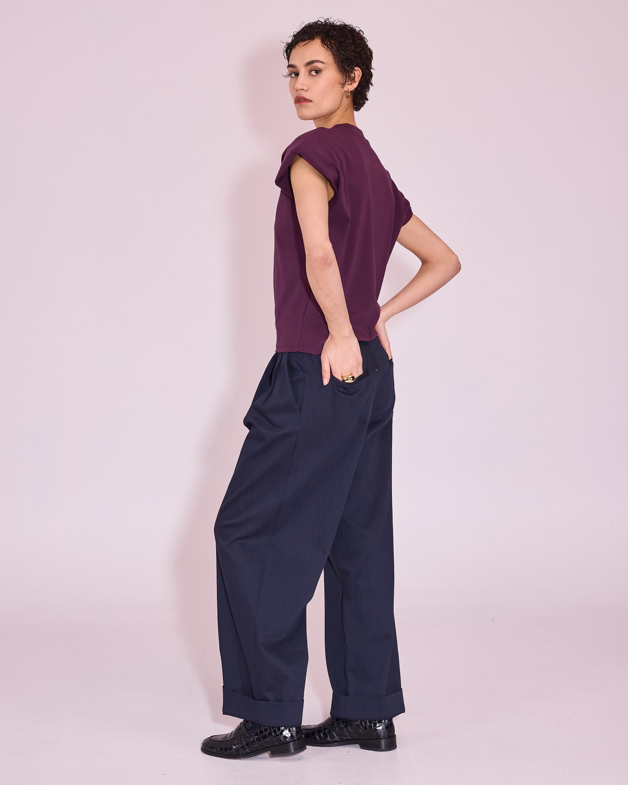 Jemma T-shirt in plum