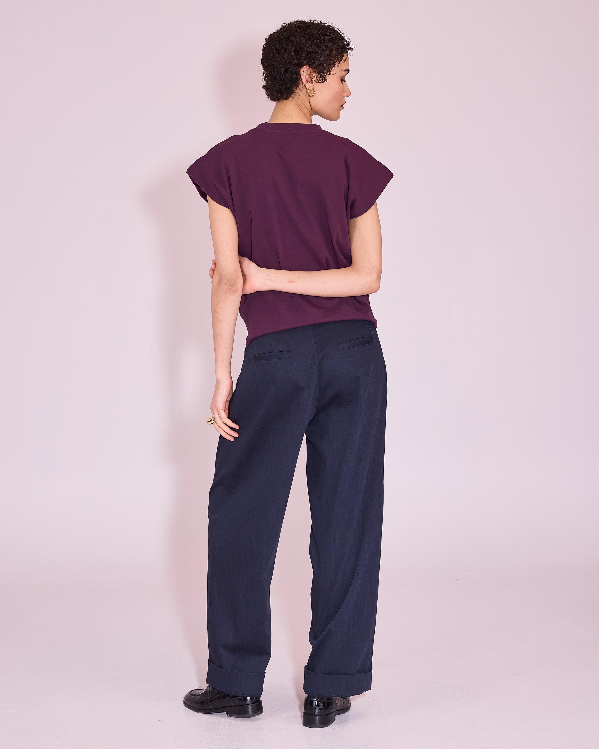 Jemma T-shirt in plum