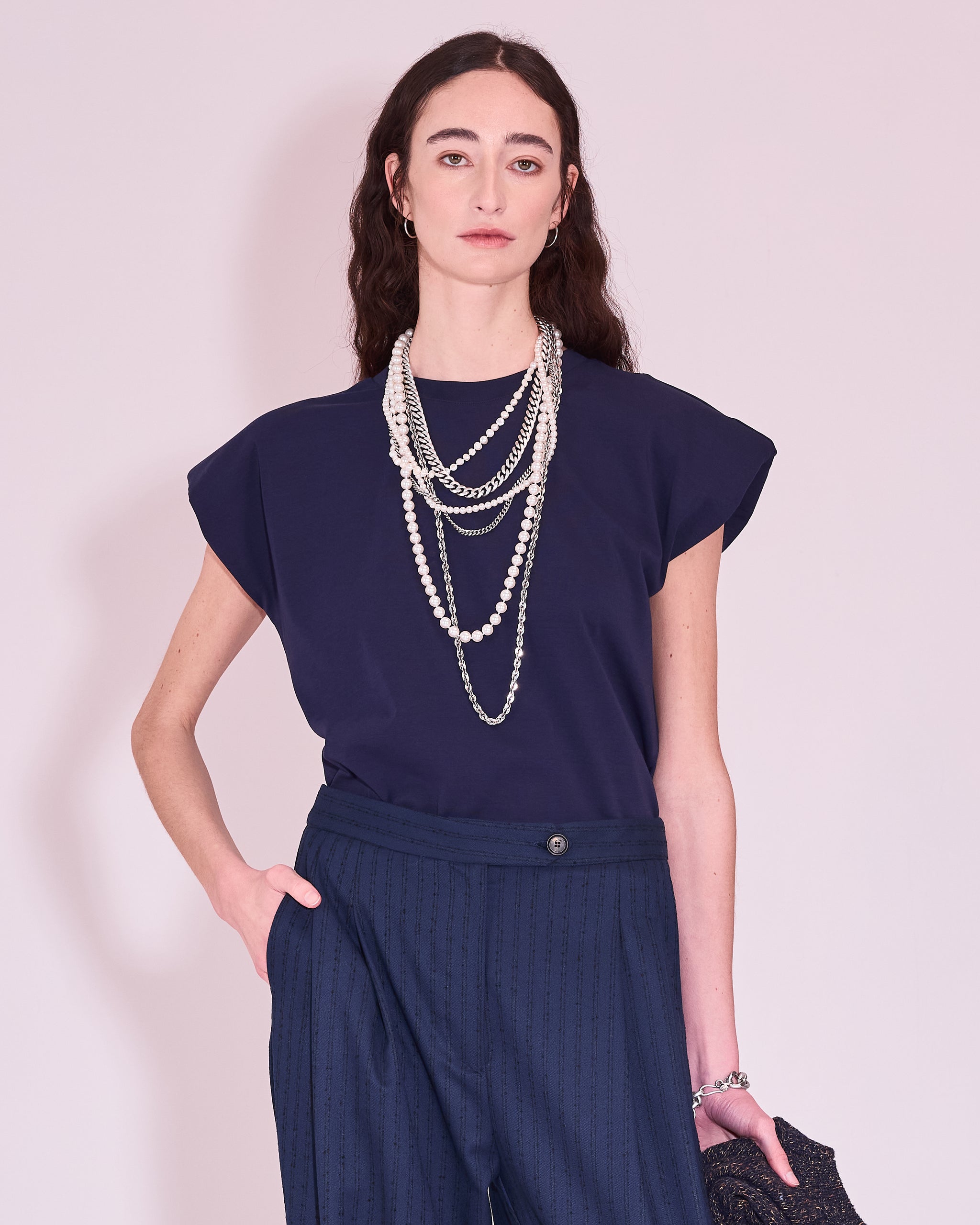 Jemma T-shirt in midnight blue