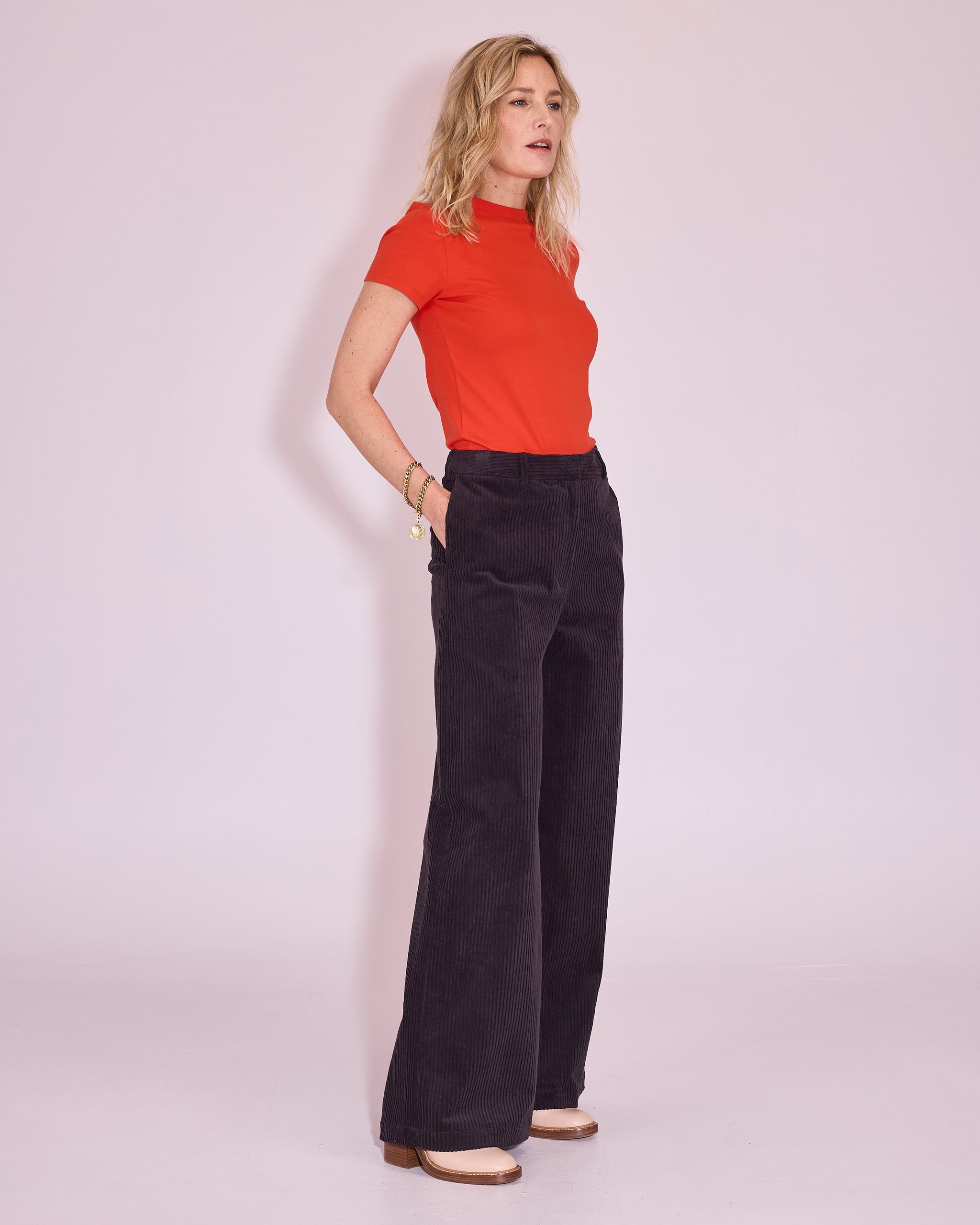 Joa T-shirt in mandarin red