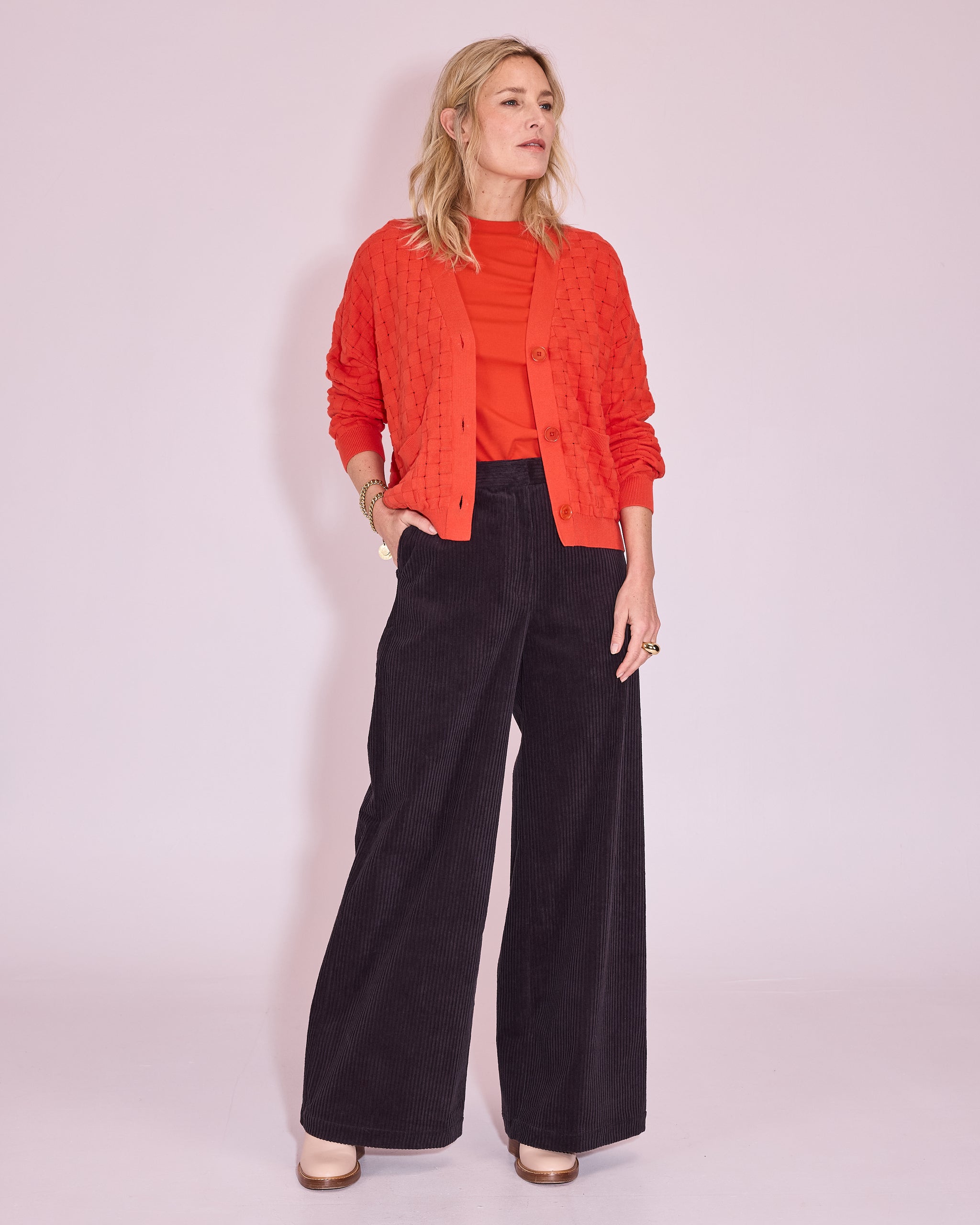 Joa T-shirt in mandarin red