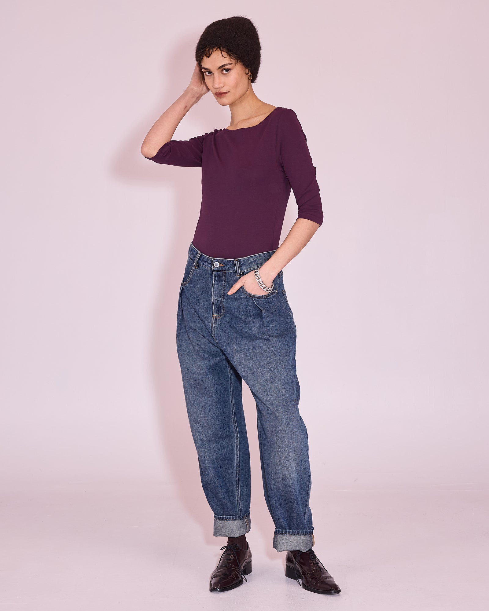 Jools T-shirt in plum