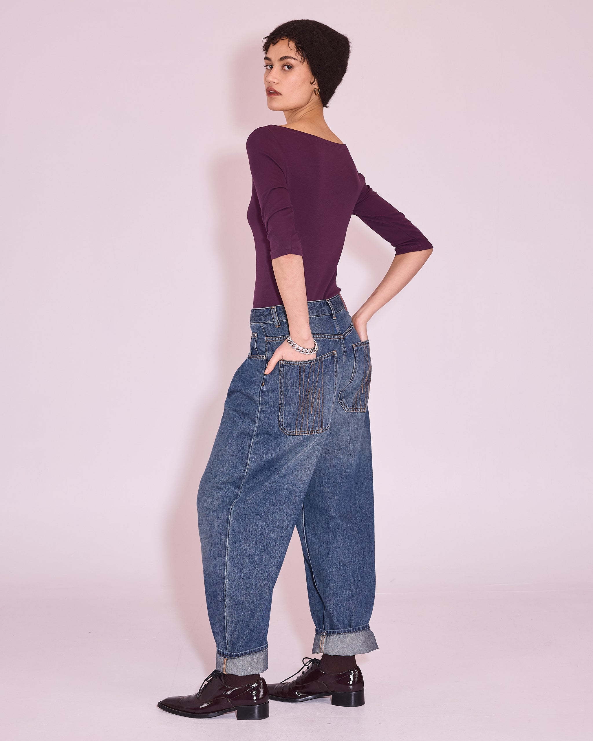 Jools T-shirt in plum
