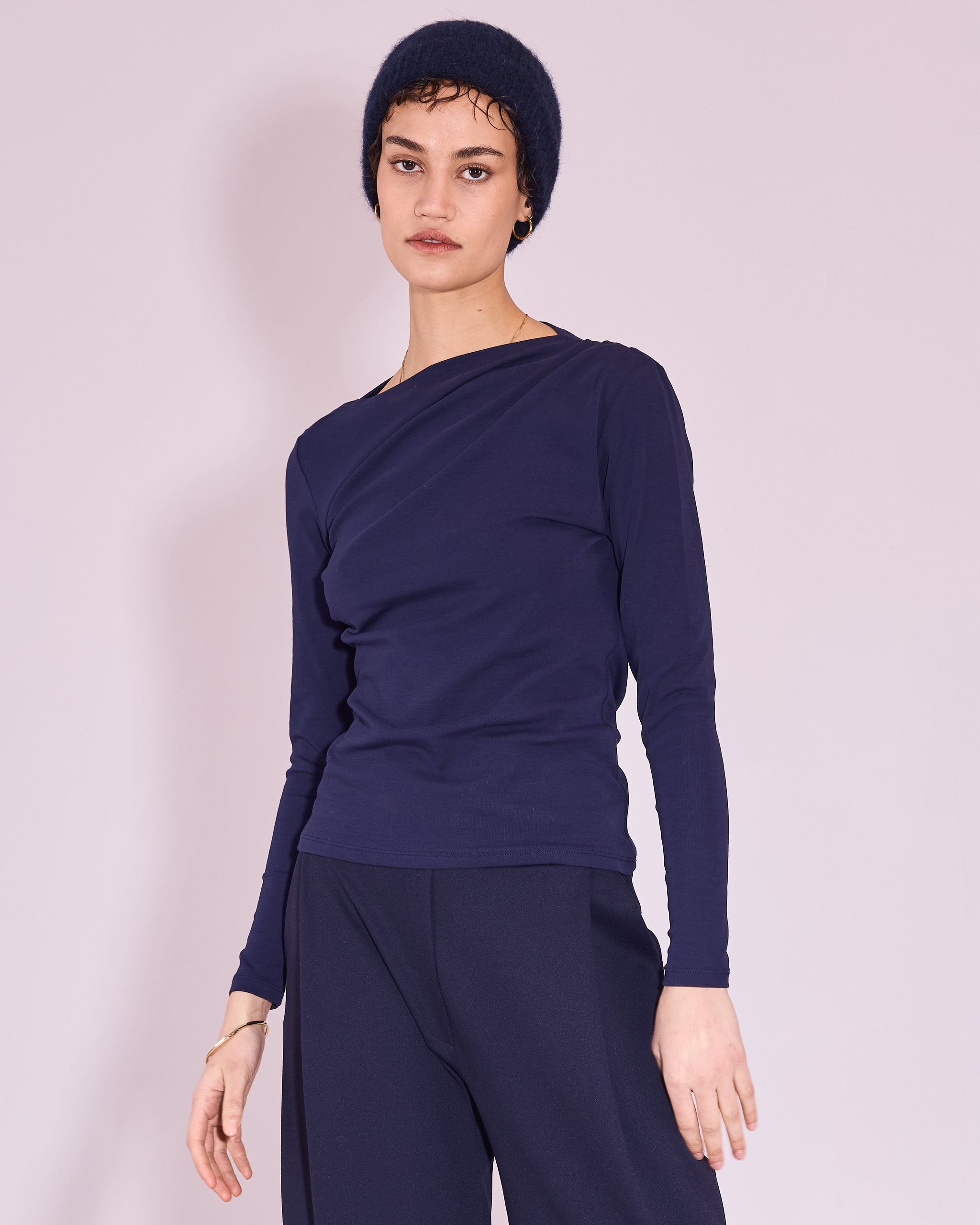 Elaine T-shirt in midnight blue