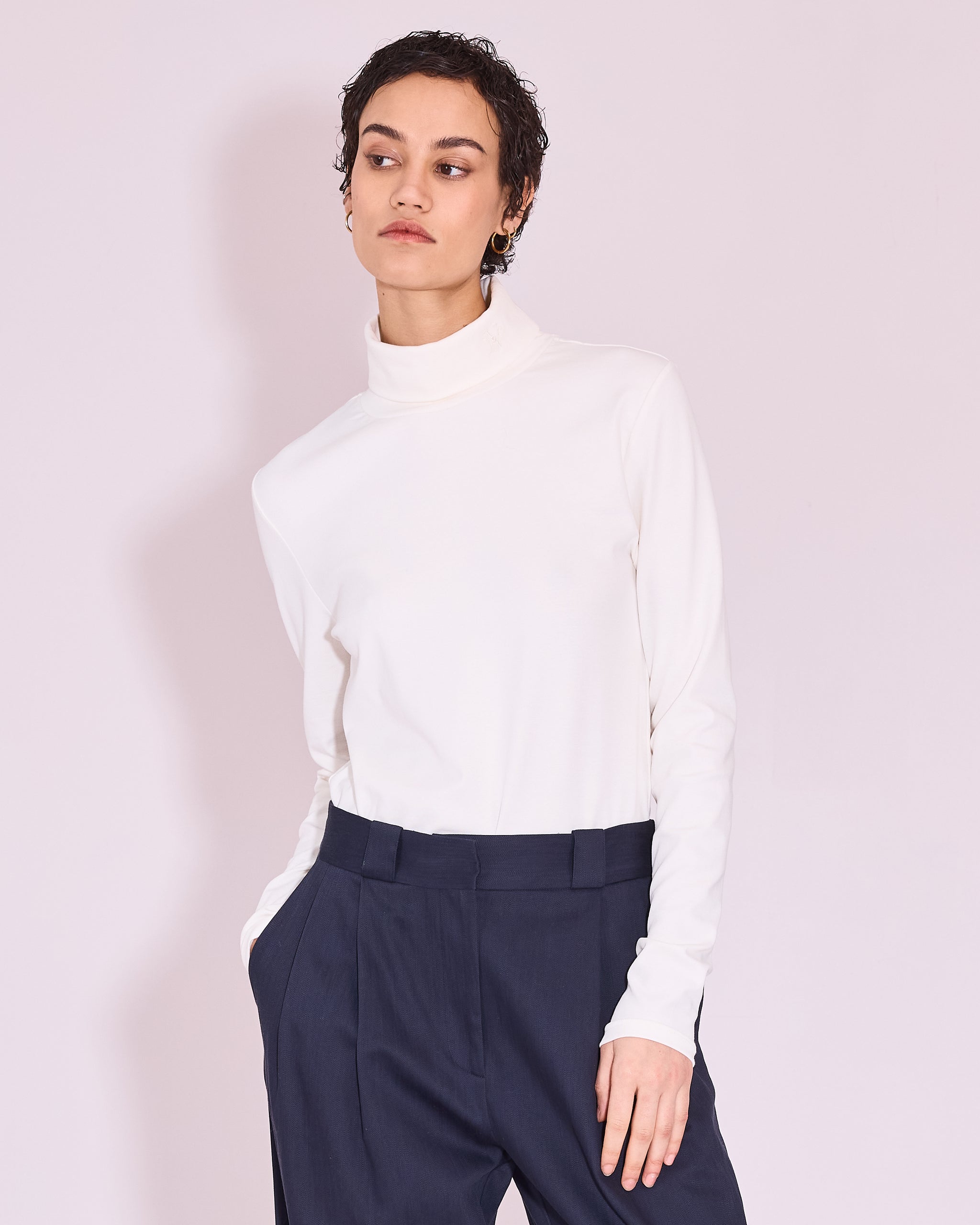 Rollkragen-T-Shirt Gisely