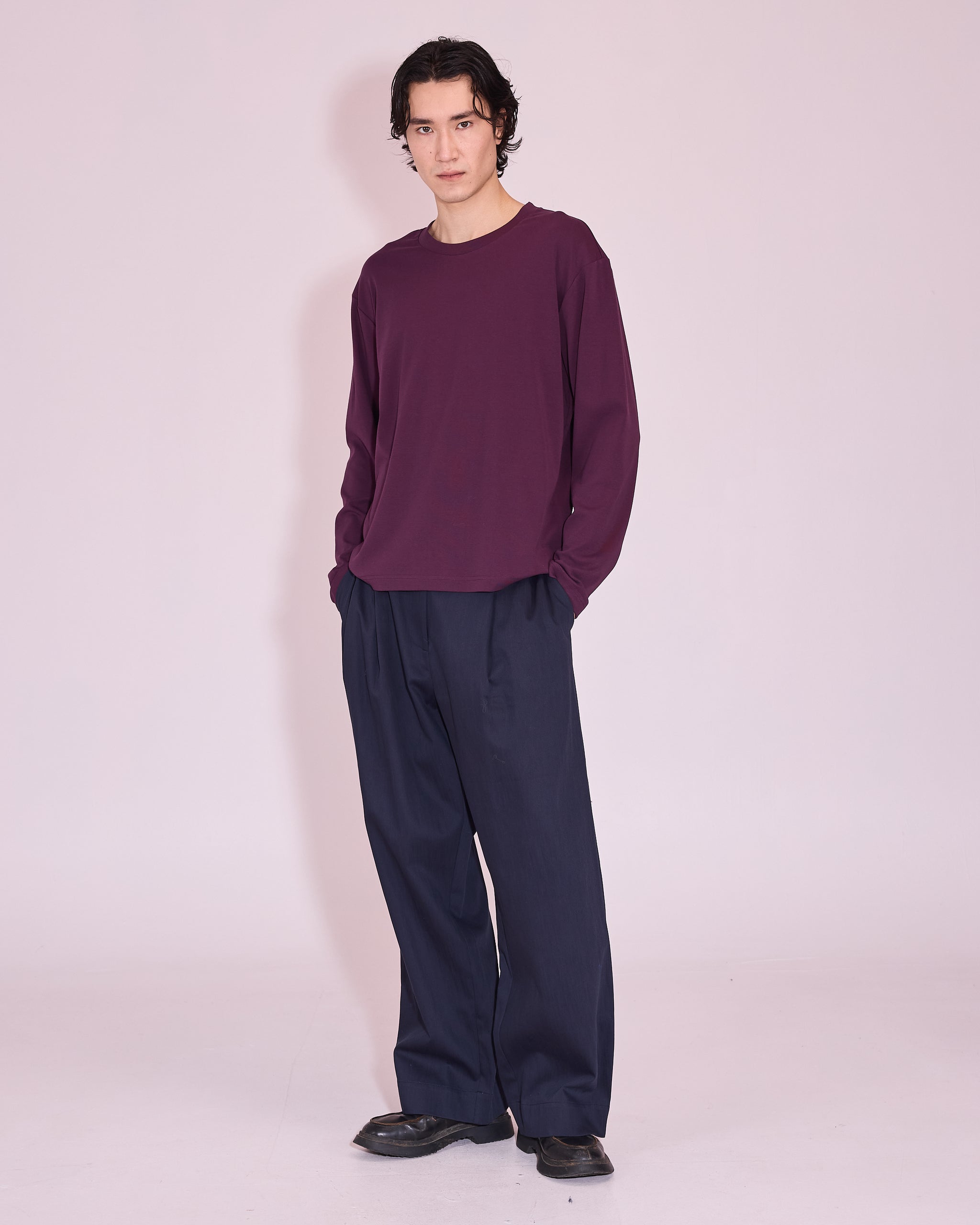 Geoff T-shirt  in plum
