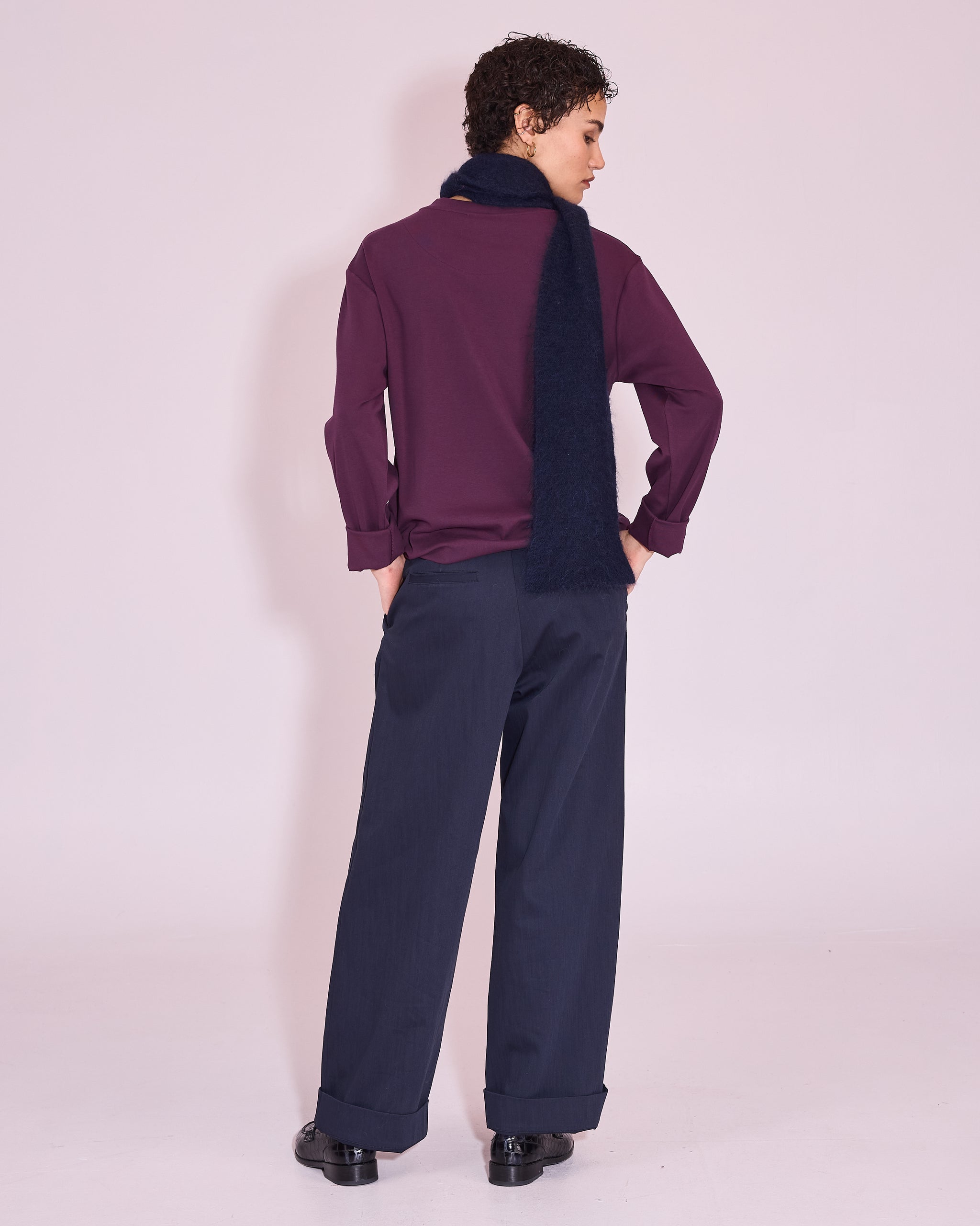 Geoff T-shirt  in plum