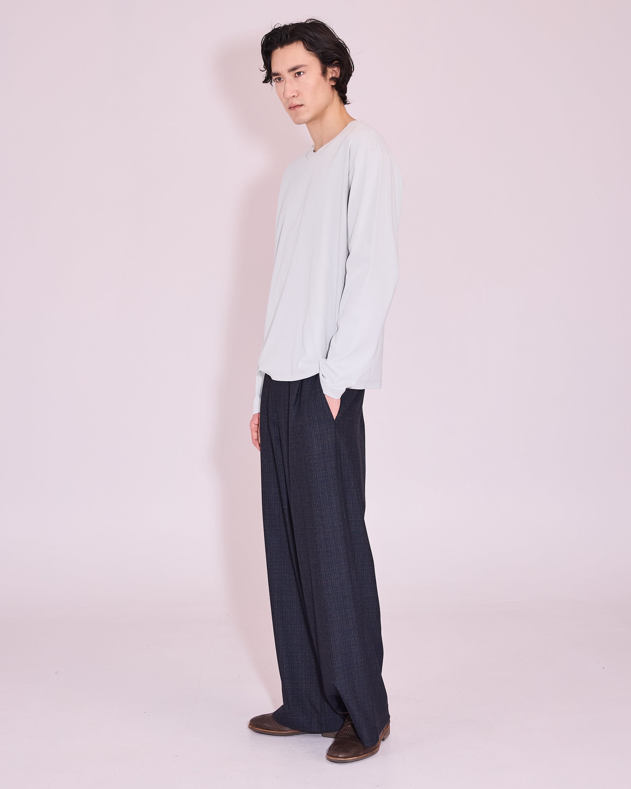 Geoff T-shirt  in ice grey