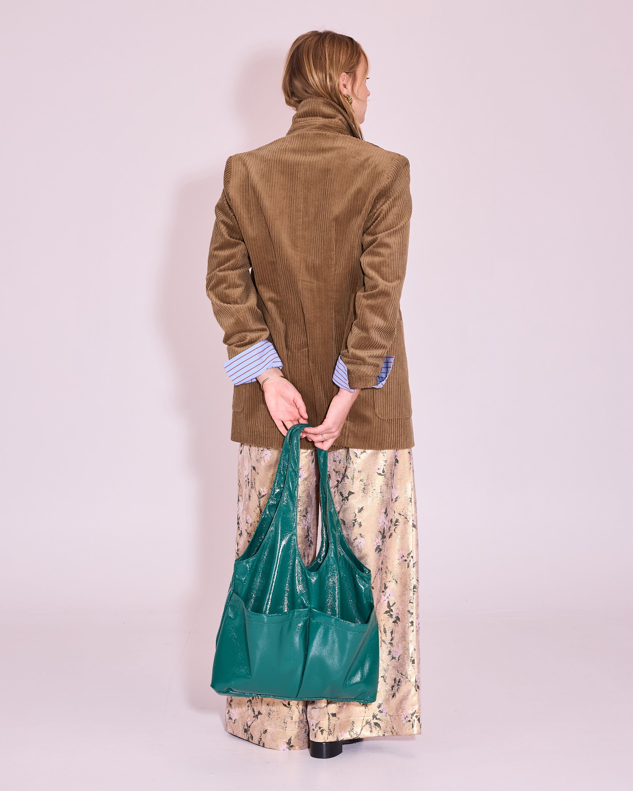 Jac handtas in evergreen faux leather