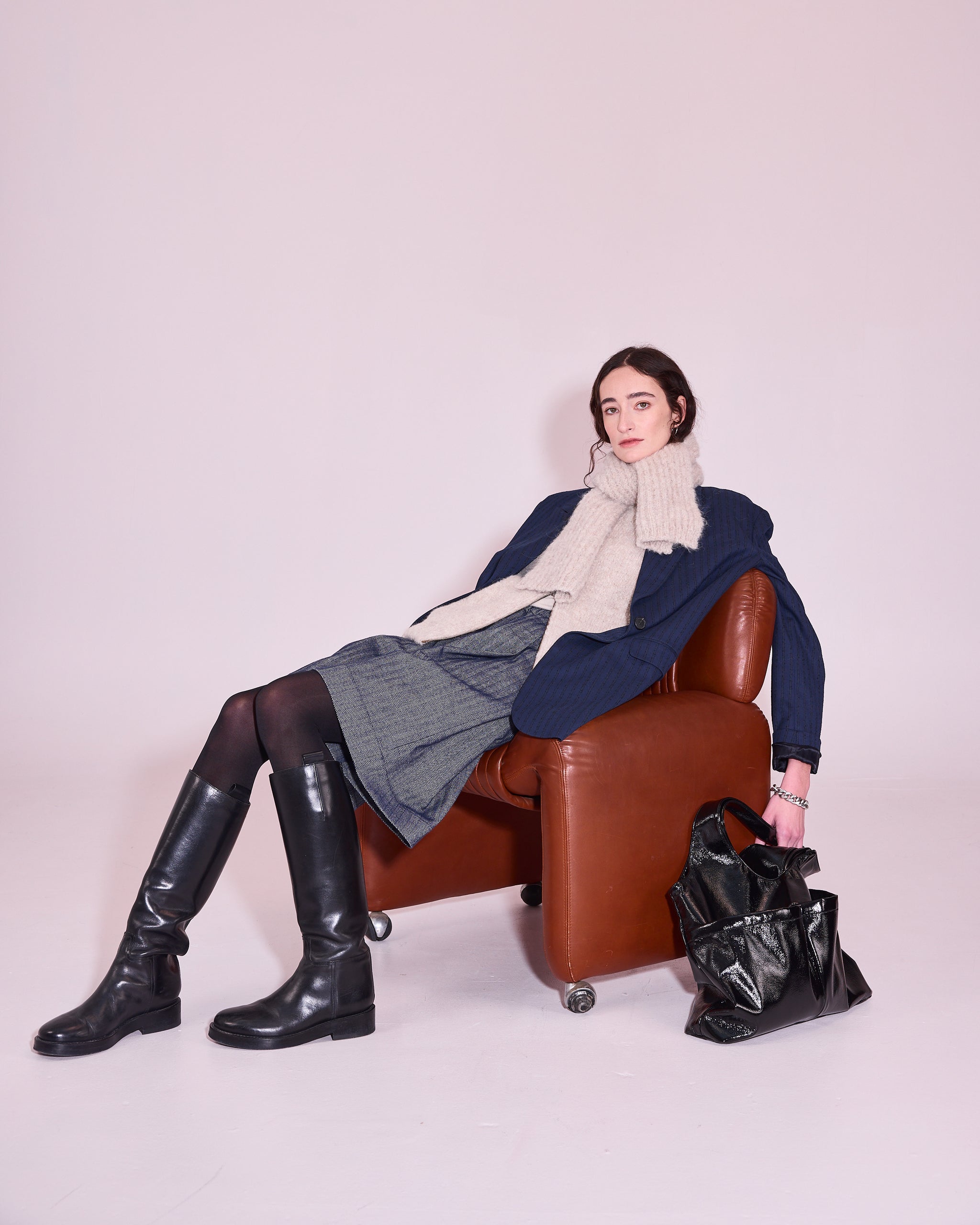 Jac handtas in black faux leather