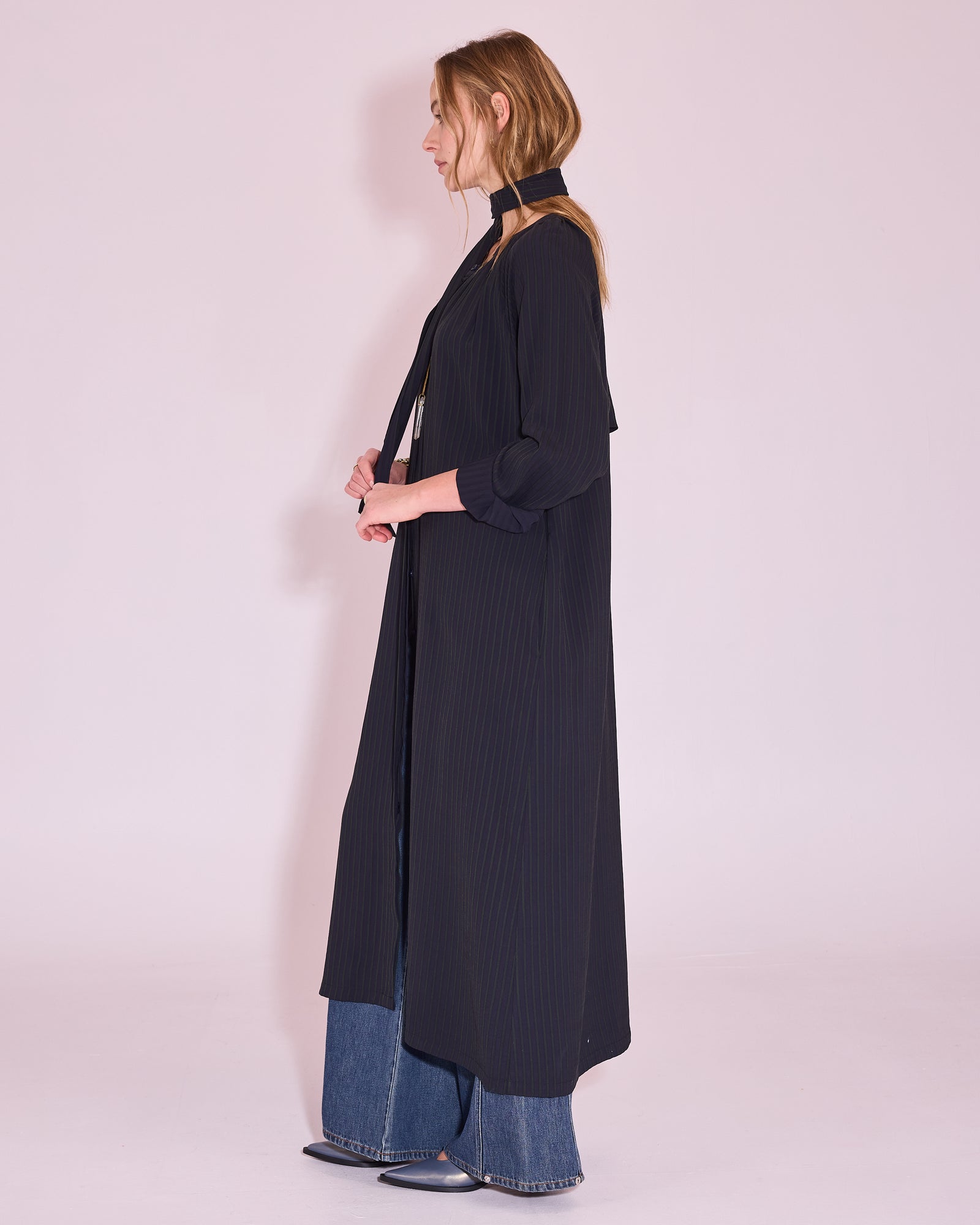 Jade dress in dark blue / green