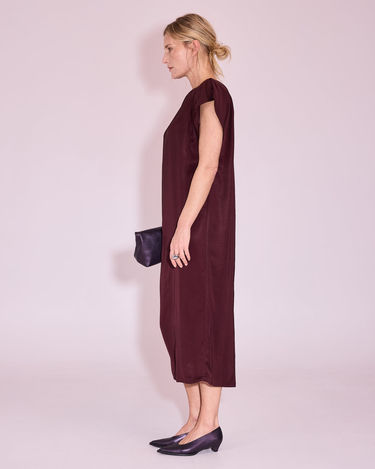 Juliane dress in burgundy
