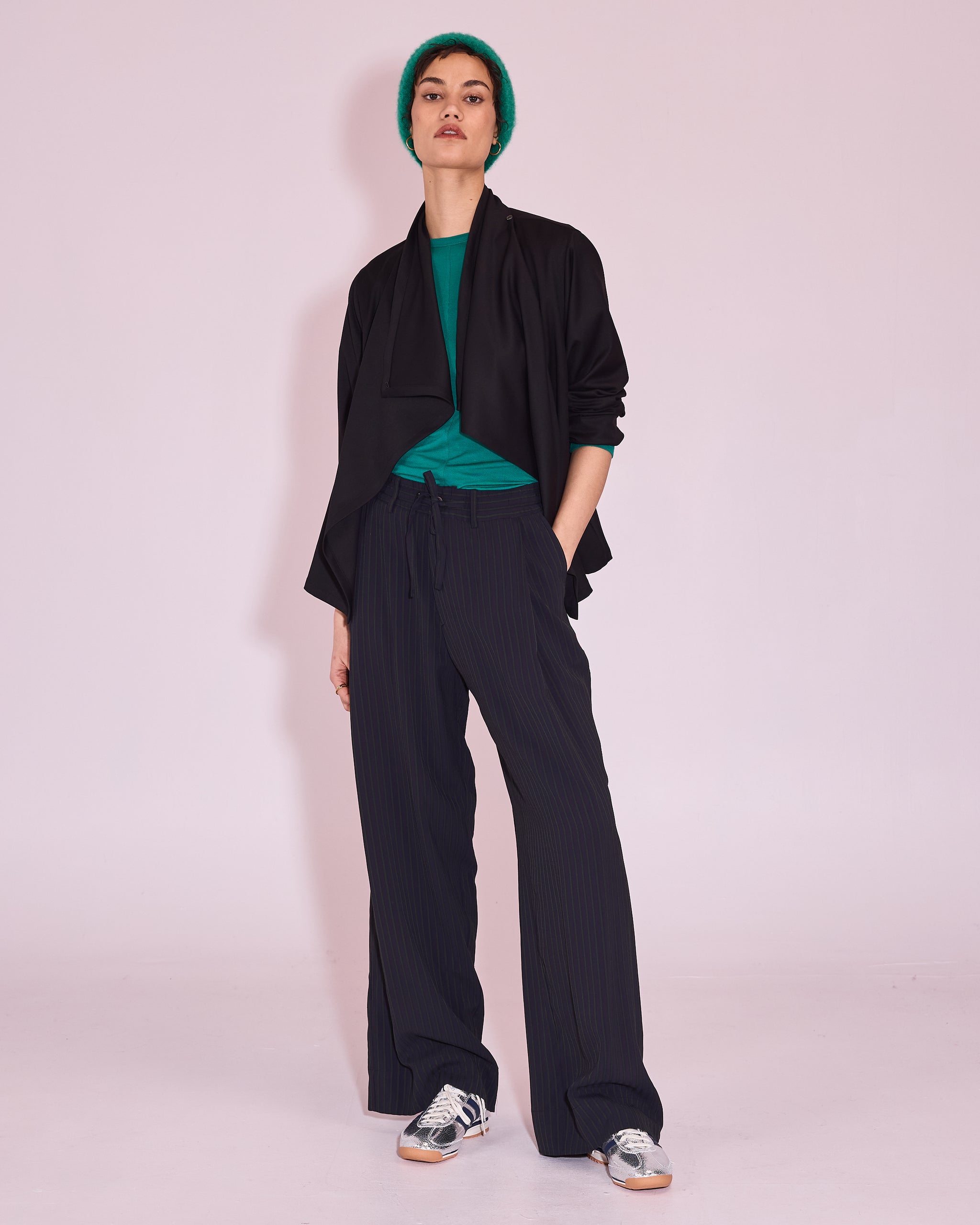 Jason zwarte wrap blouse