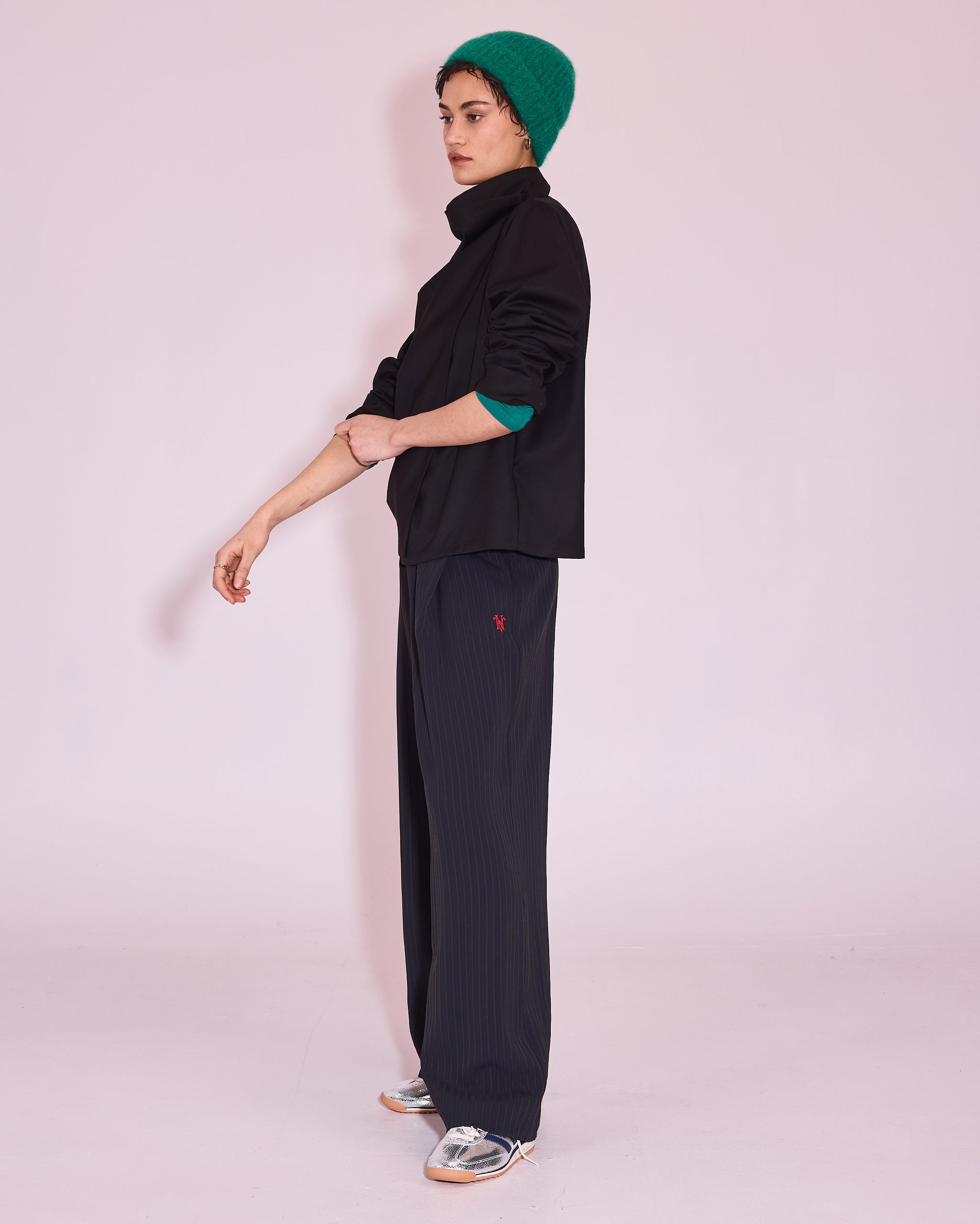 Jason zwarte wrap blouse