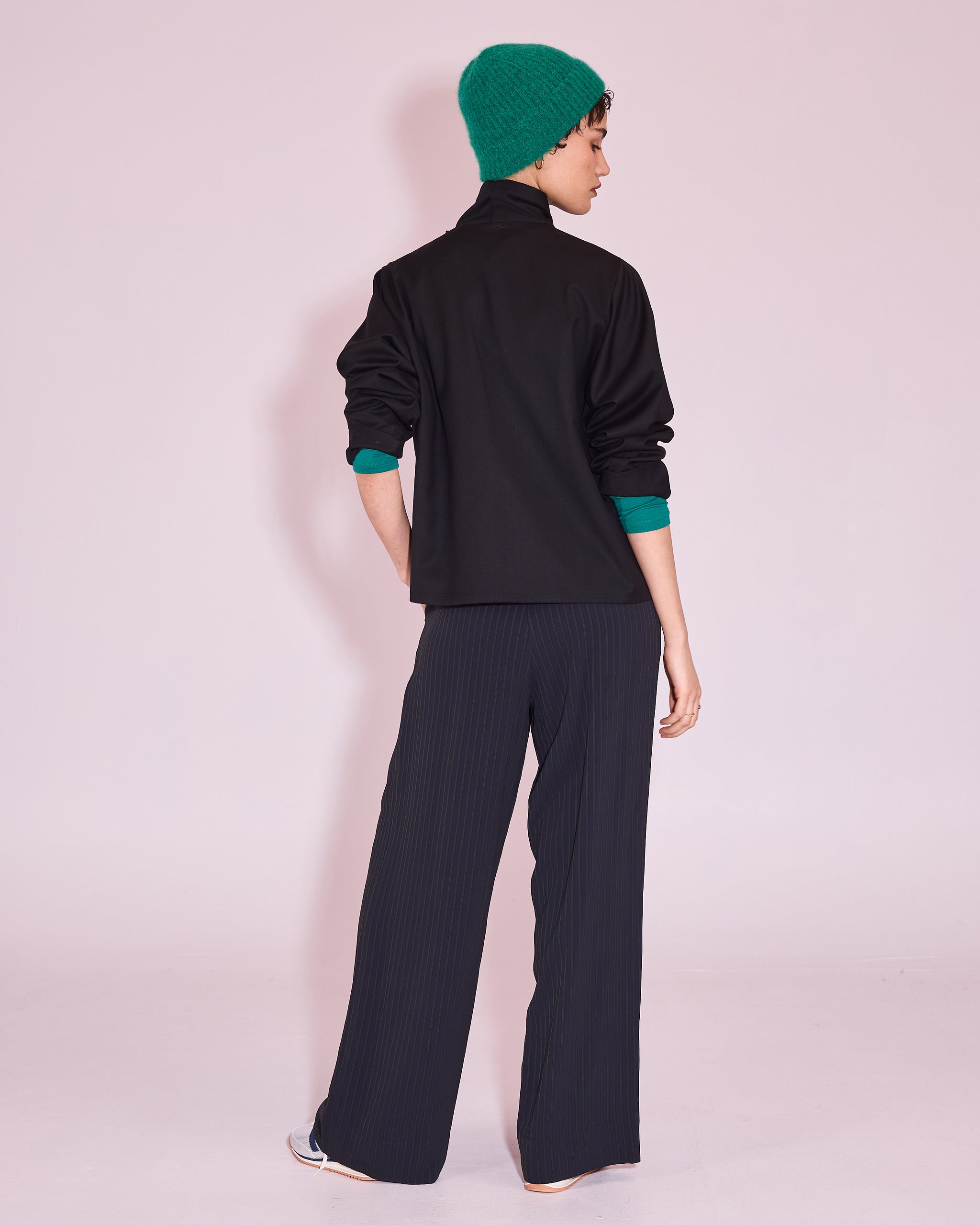 Jason zwarte wrap blouse