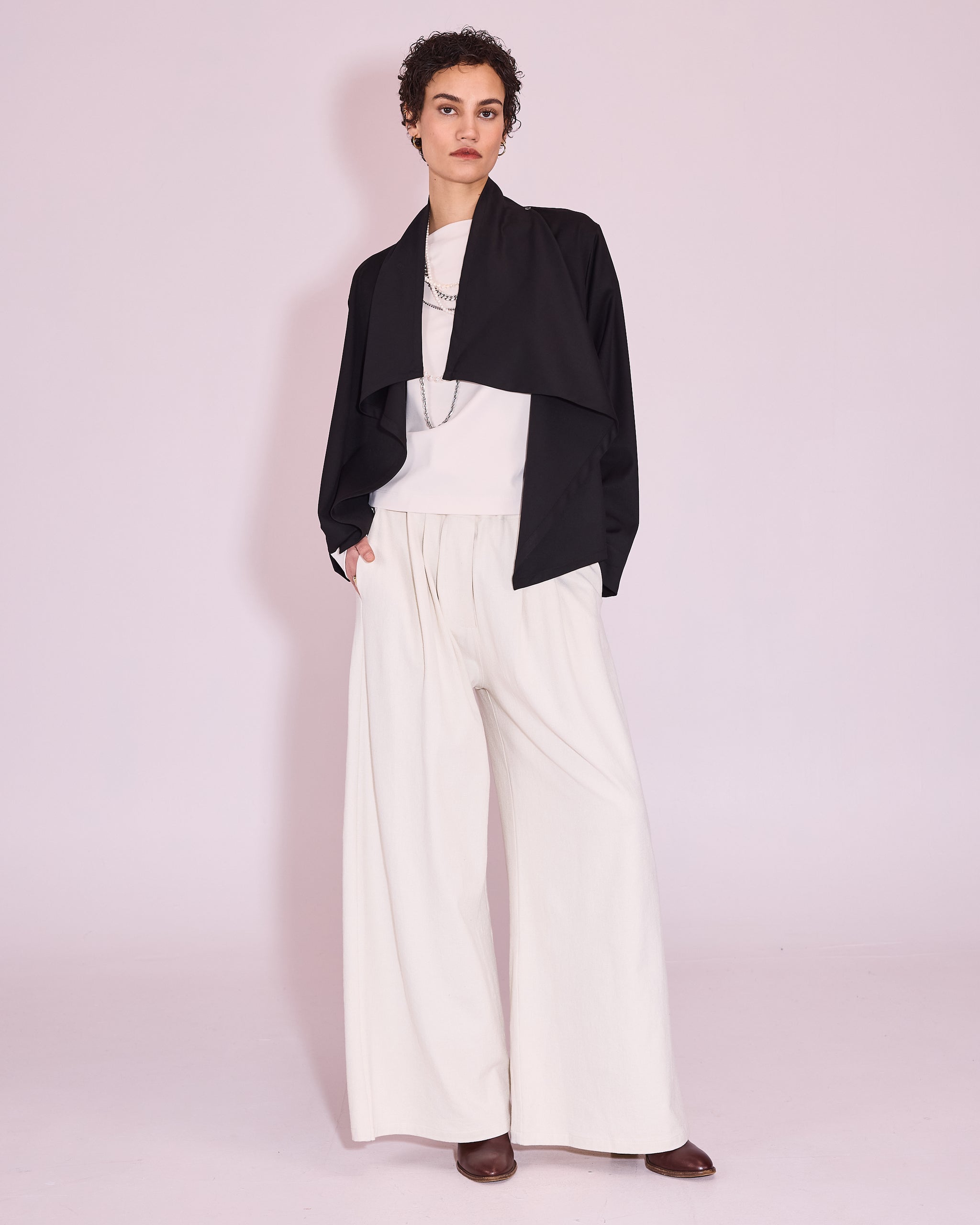 Jason zwarte wrap blouse