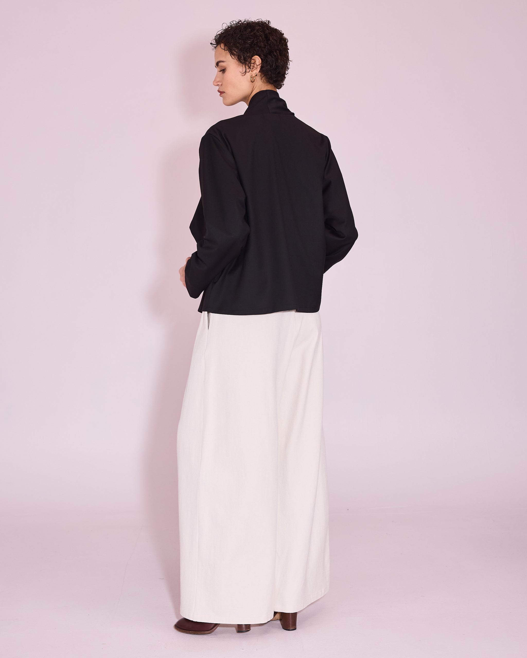 Jason zwarte wrap blouse