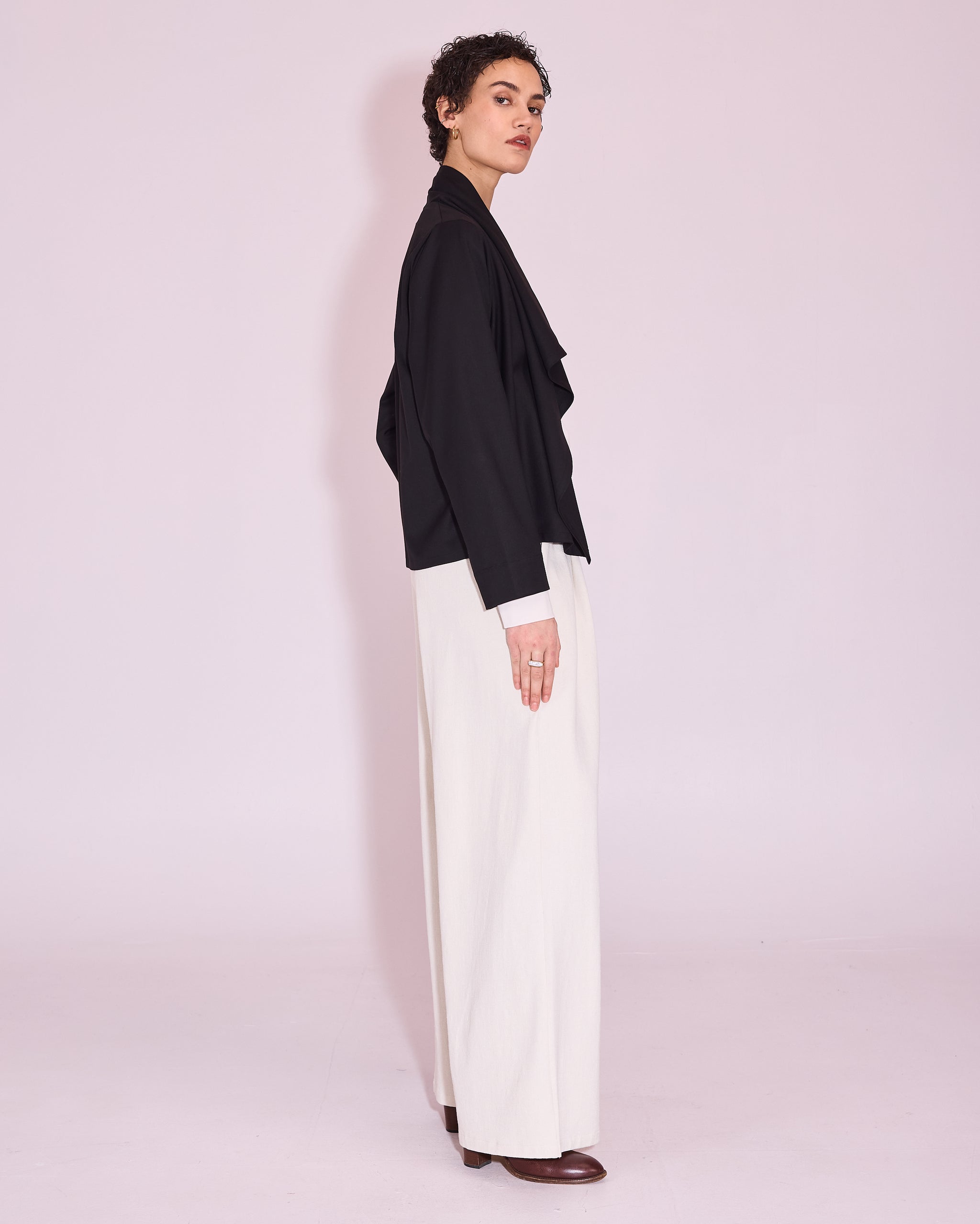Jason zwarte wrap blouse