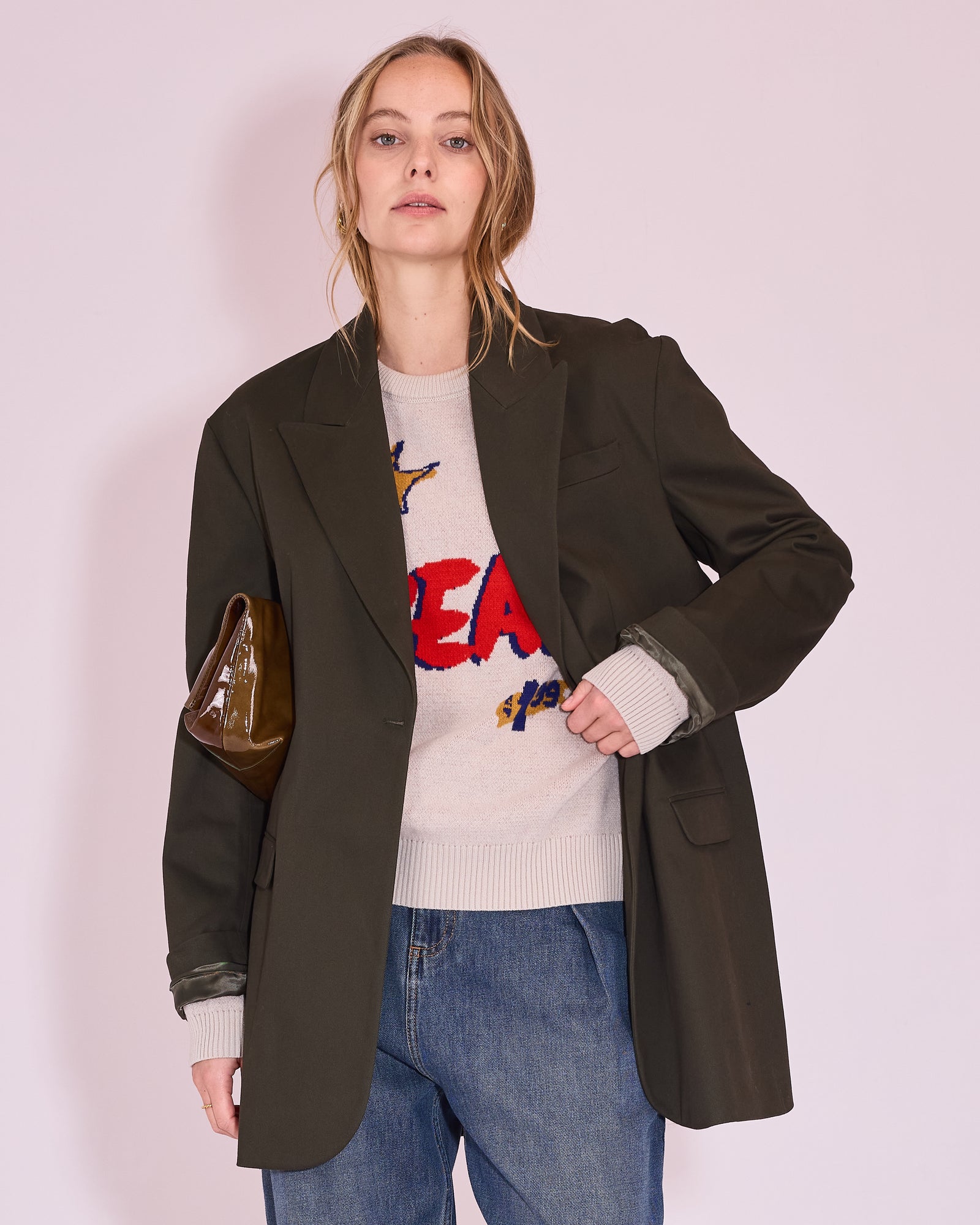 Jean-Paul blazer in winter moss