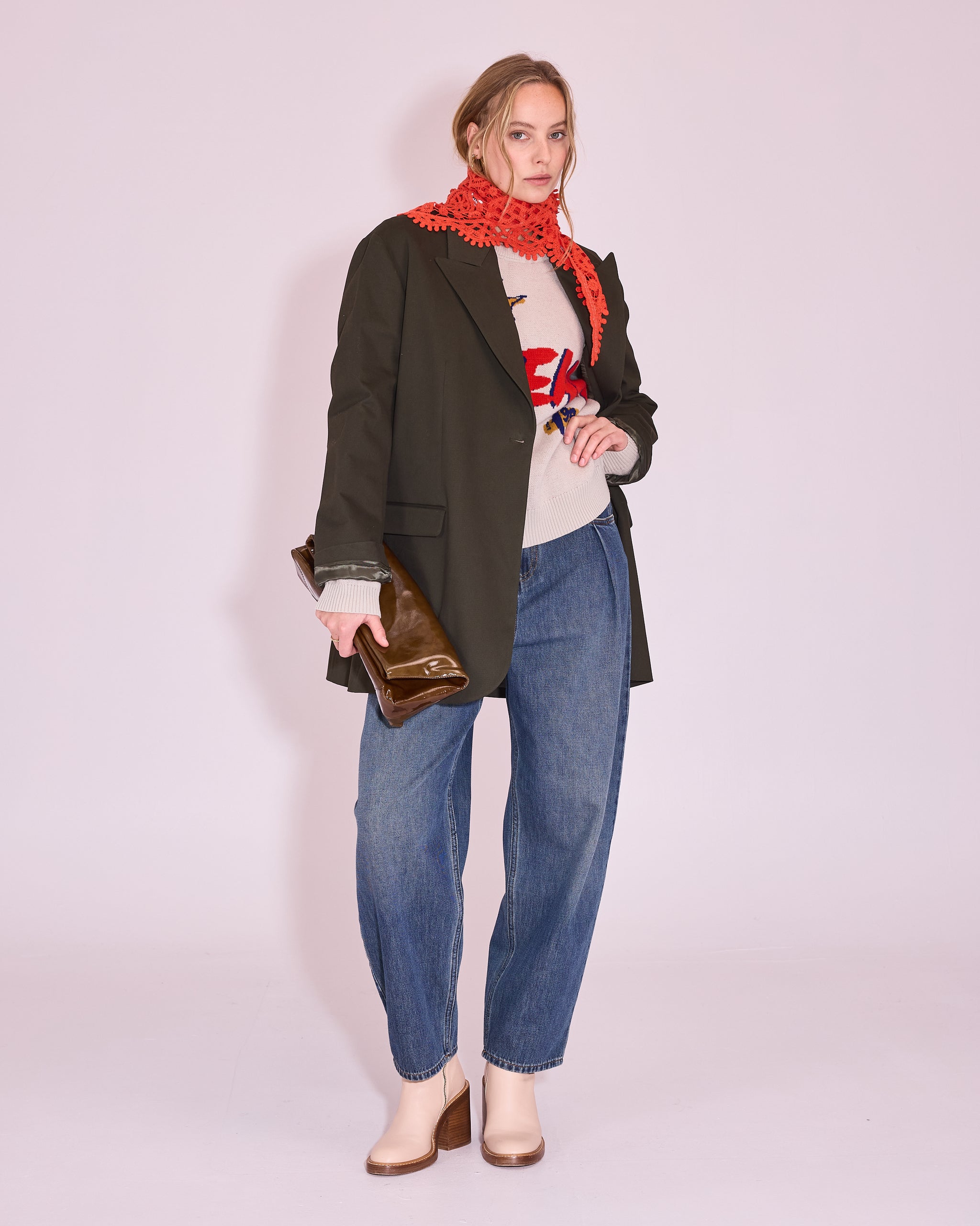 Jean-Paul blazer in winter moss
