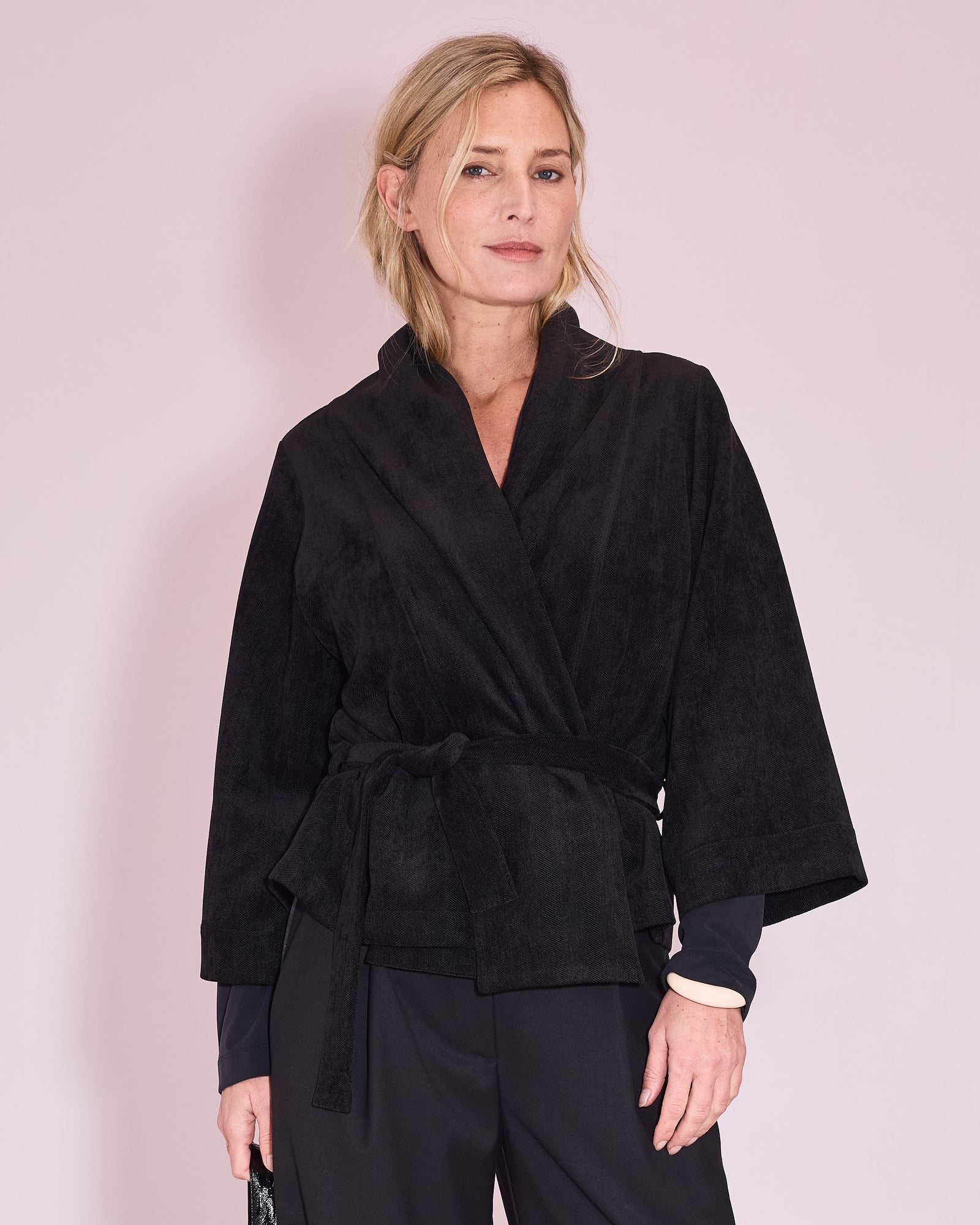 Ediz kimono in black