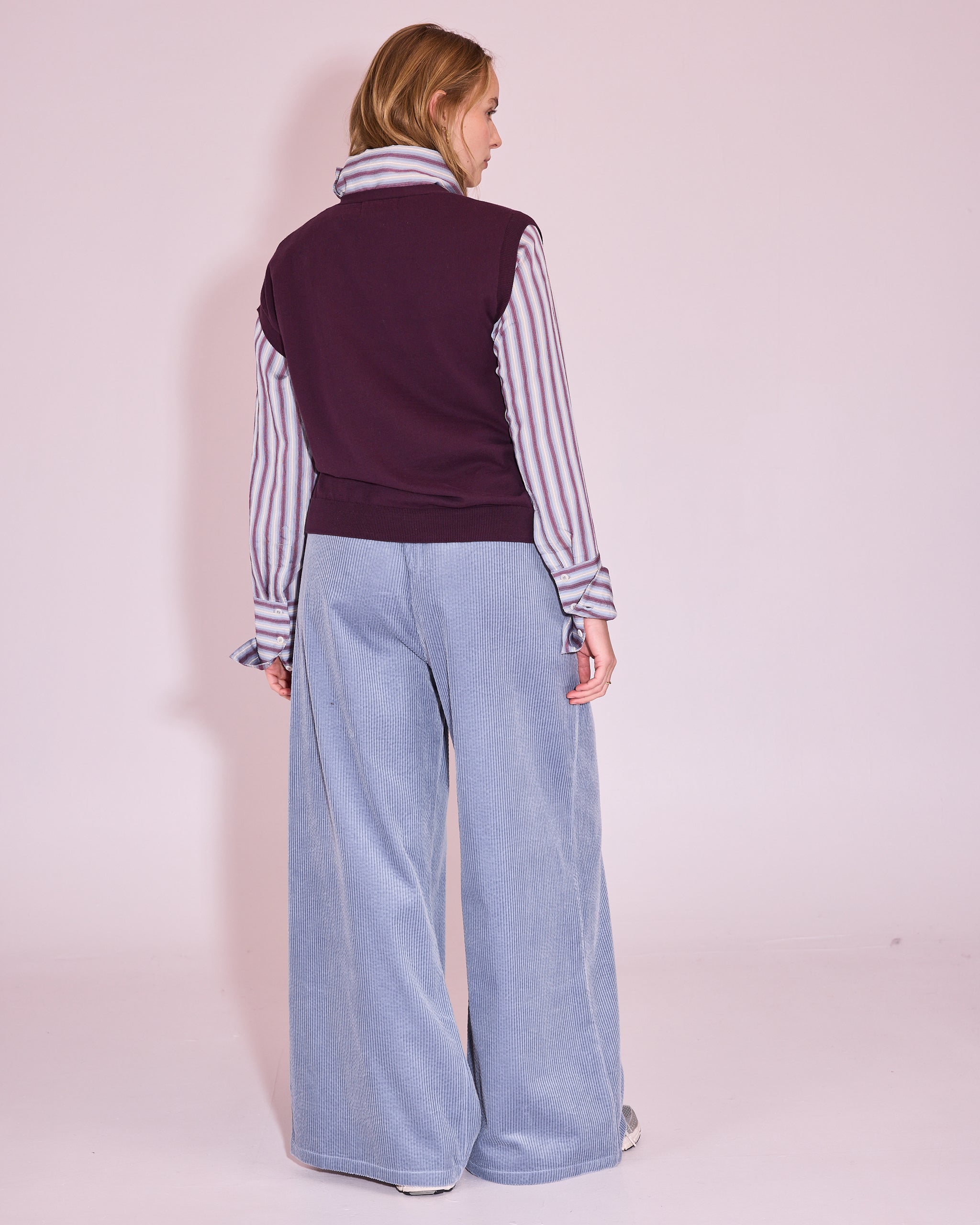 Jaipur gilet in plum