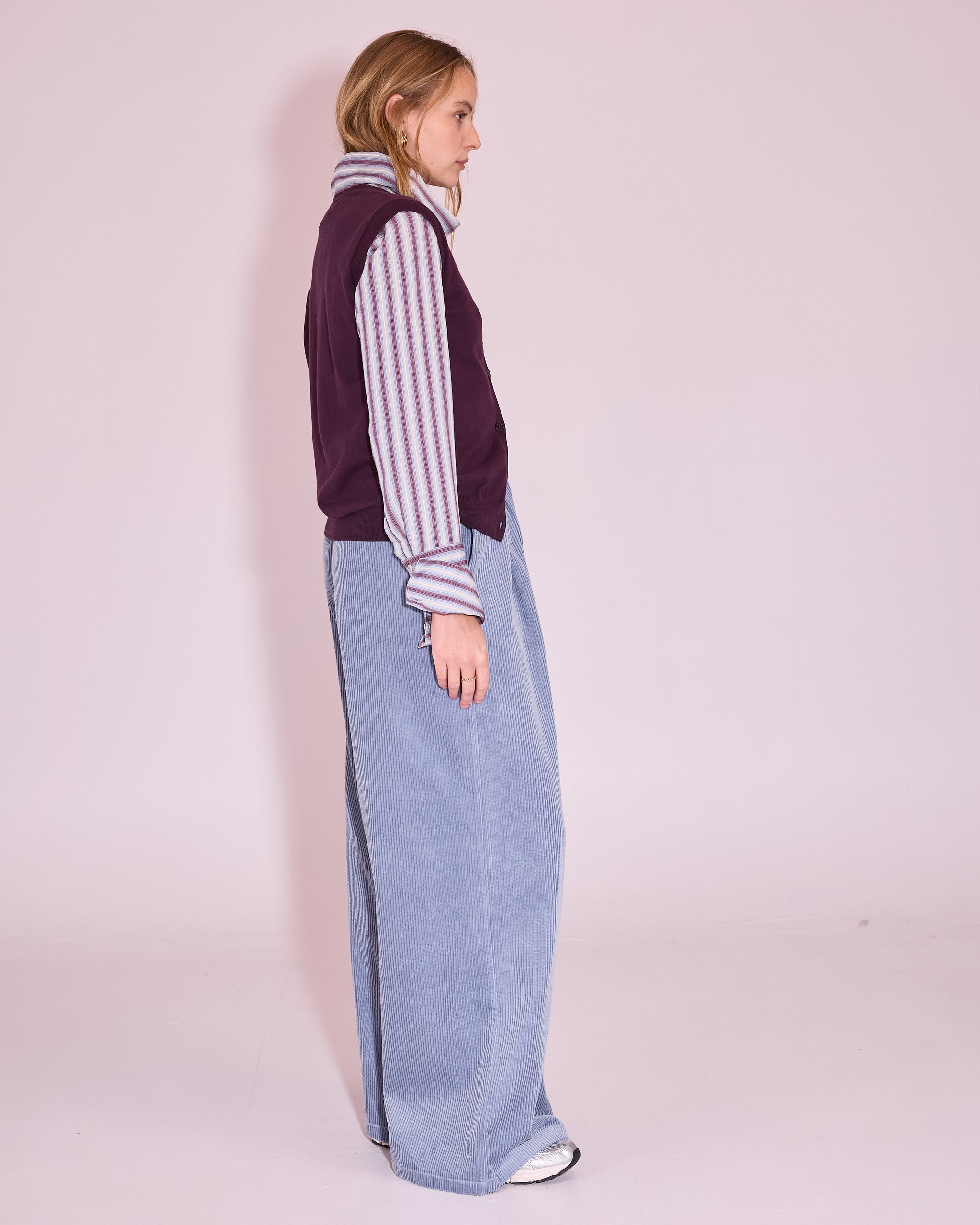 Jaipur gilet in plum